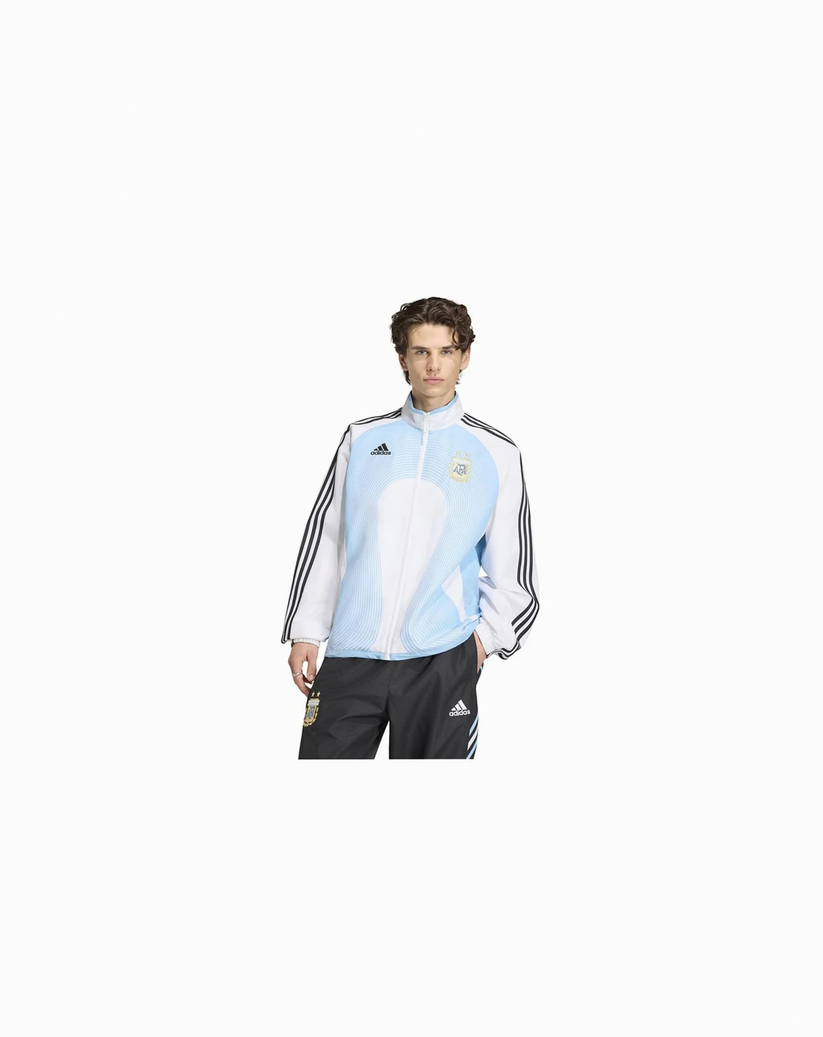 Men's White Argentina National Team 2006 Bringback Full-Zip Track Jacket