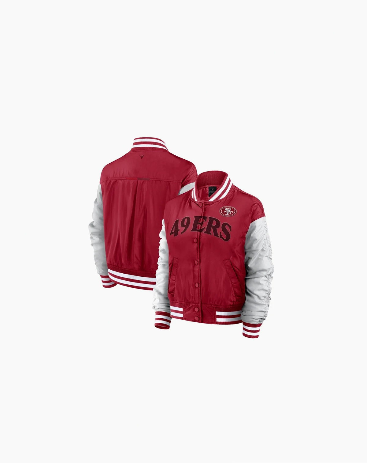 Women's Scarlet San Francisco 49ers Elements Wave Full-Snap Jacket