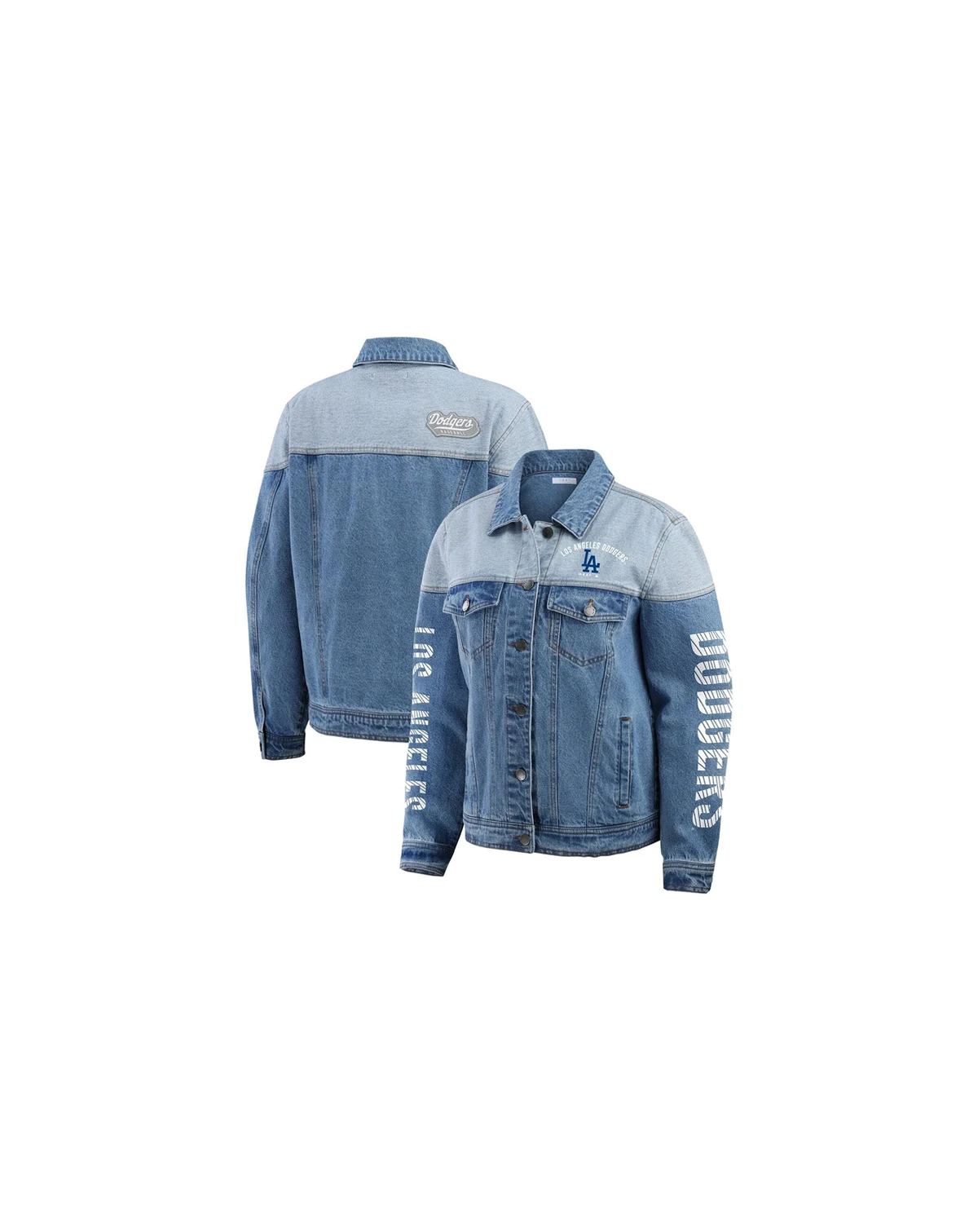 Women's Los Angeles Dodgers Full-Button Denim Jacket