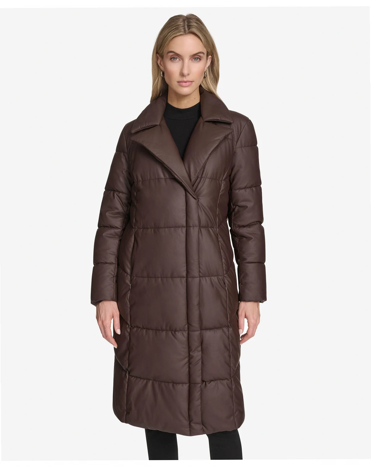 Women's Farren Quilted Faux Leather Puffer