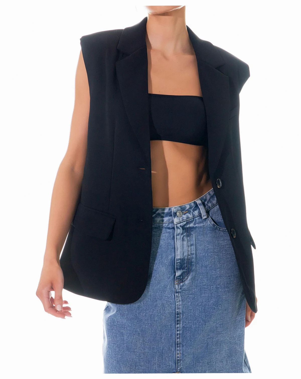 Women's Oversized Blazer Vest
