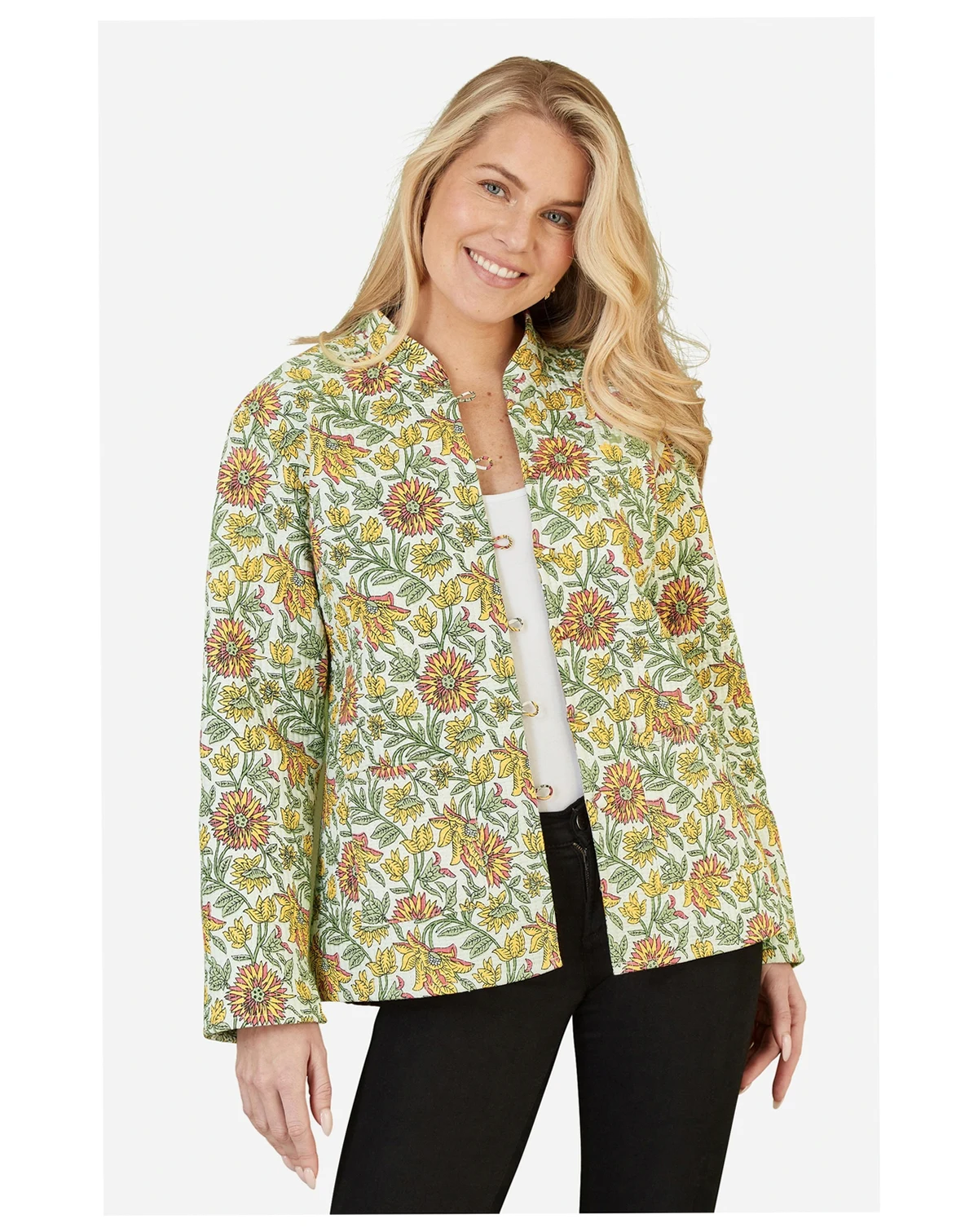 Women's Sunflower Reversible Quilted Jacket