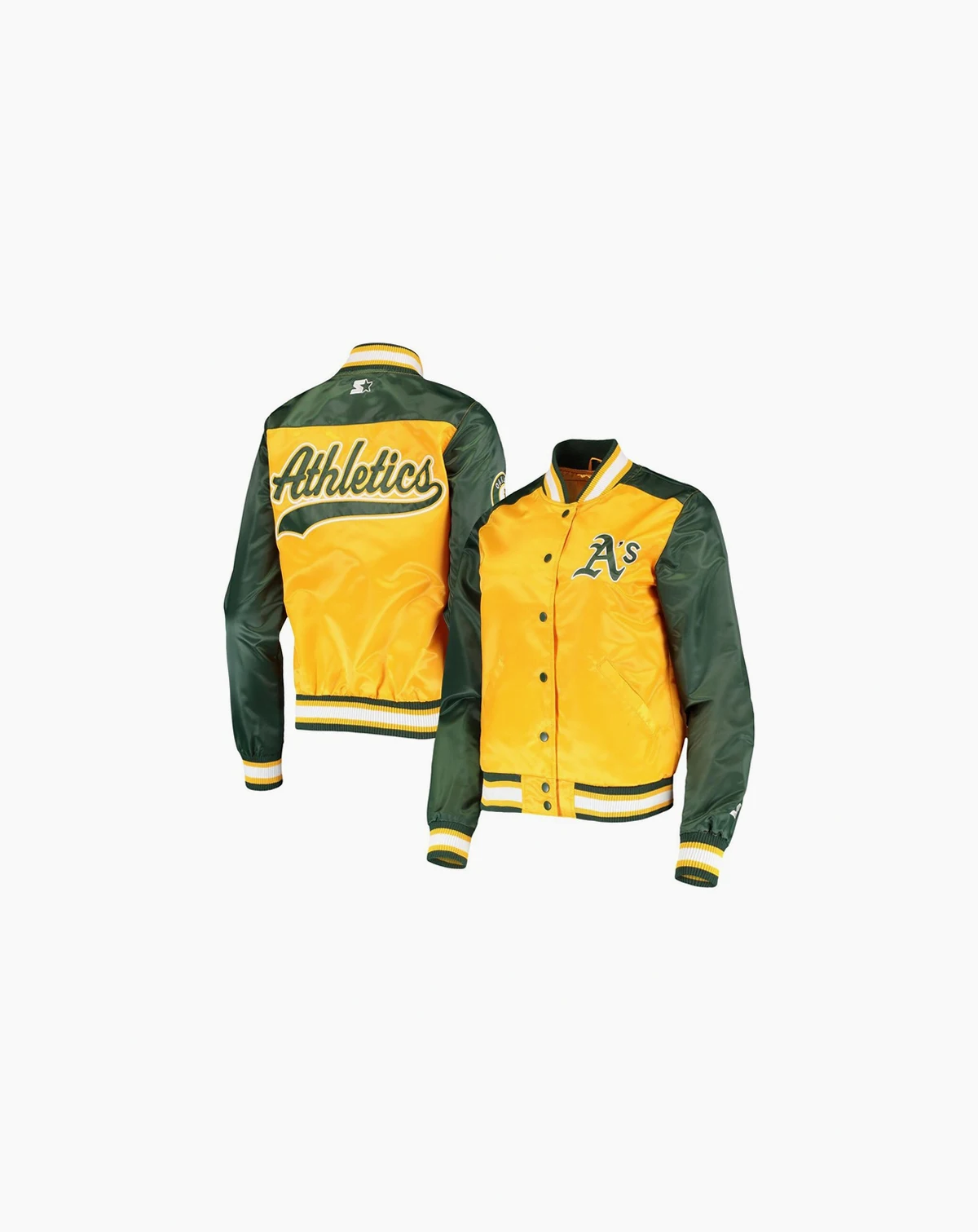 Women's Gold Oakland Athletics The Legend Full-Snap Jacket