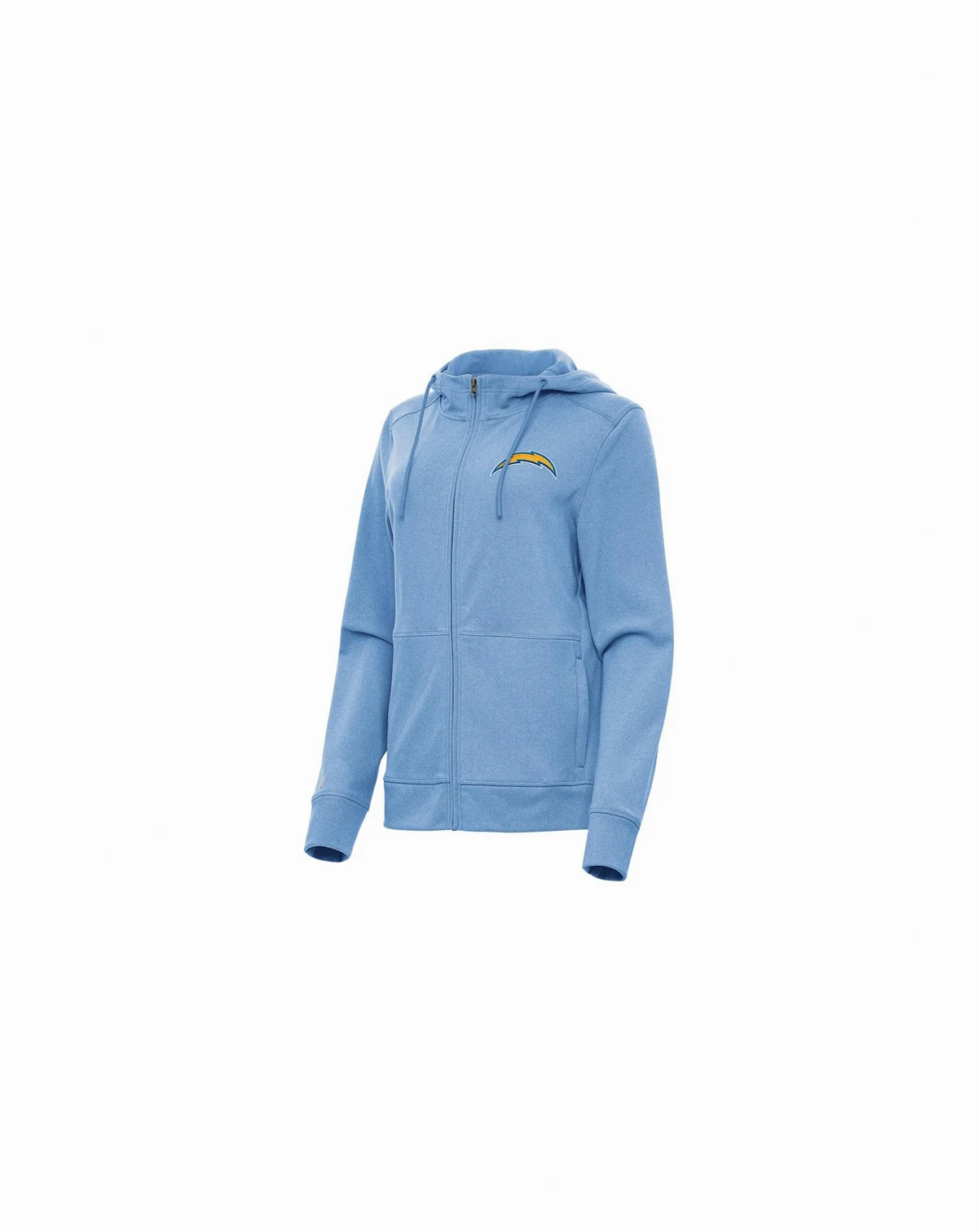 Women's Heather Powder Blue Los Angeles Chargers Seeker Full-Zip Hoodie Jacket