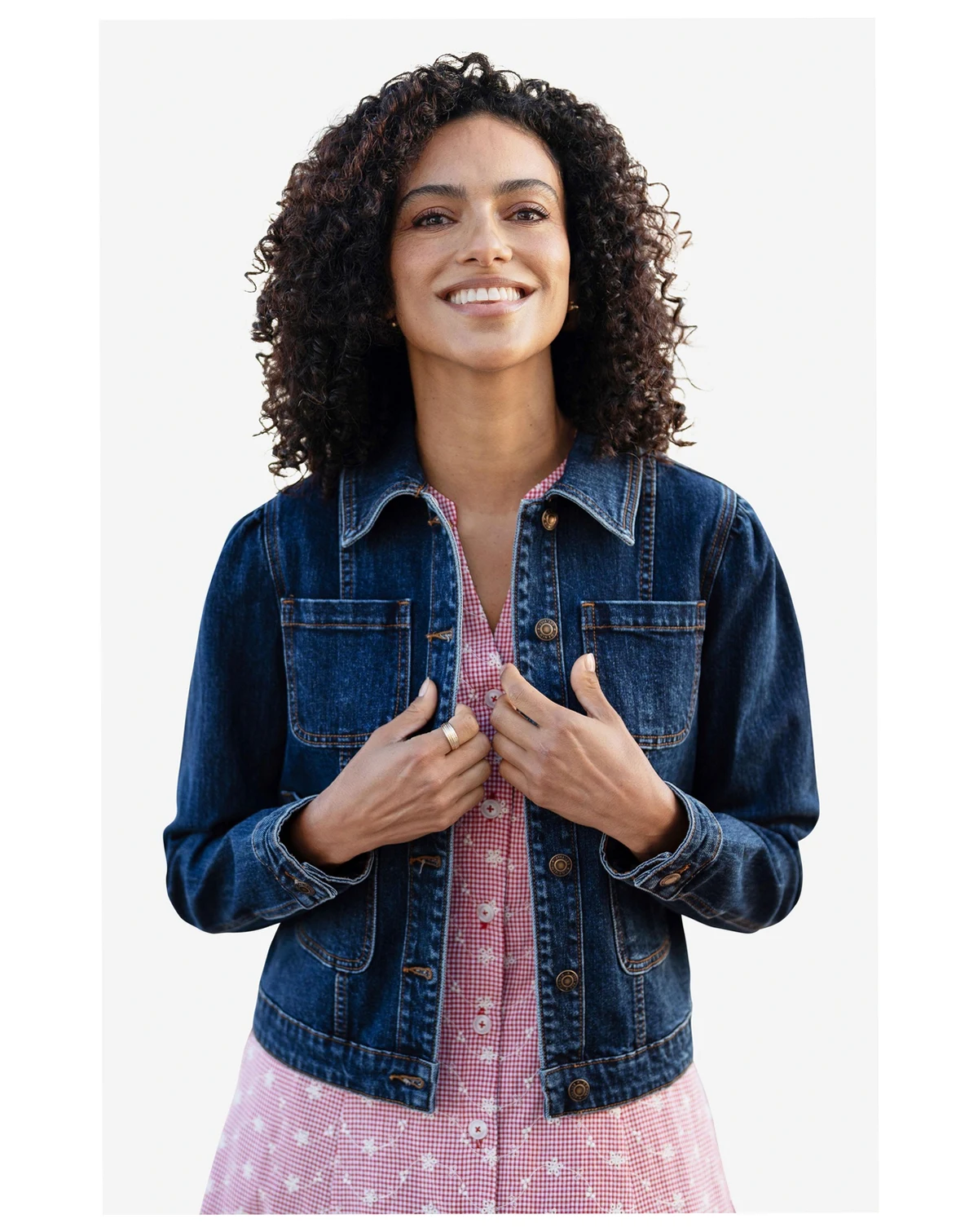 Women's Stretch Denim Pocket Detail Jacket