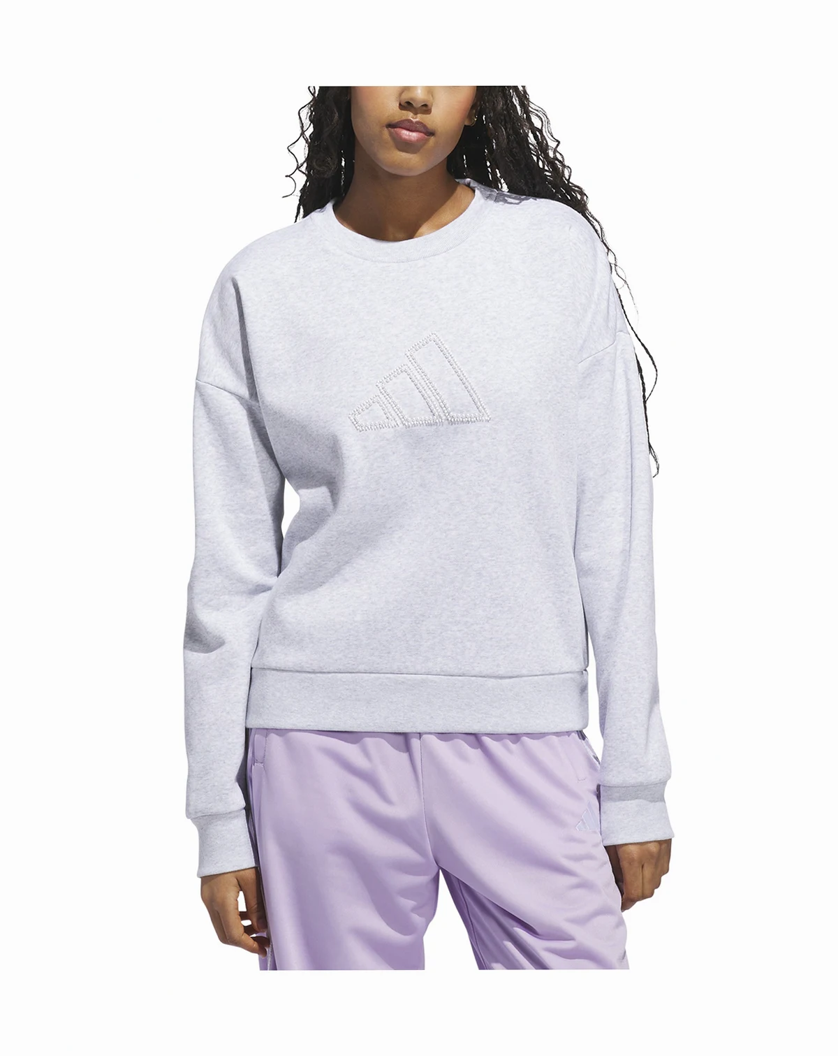 Women's Faux-Pearl Logo Crewneck Sweatshirt