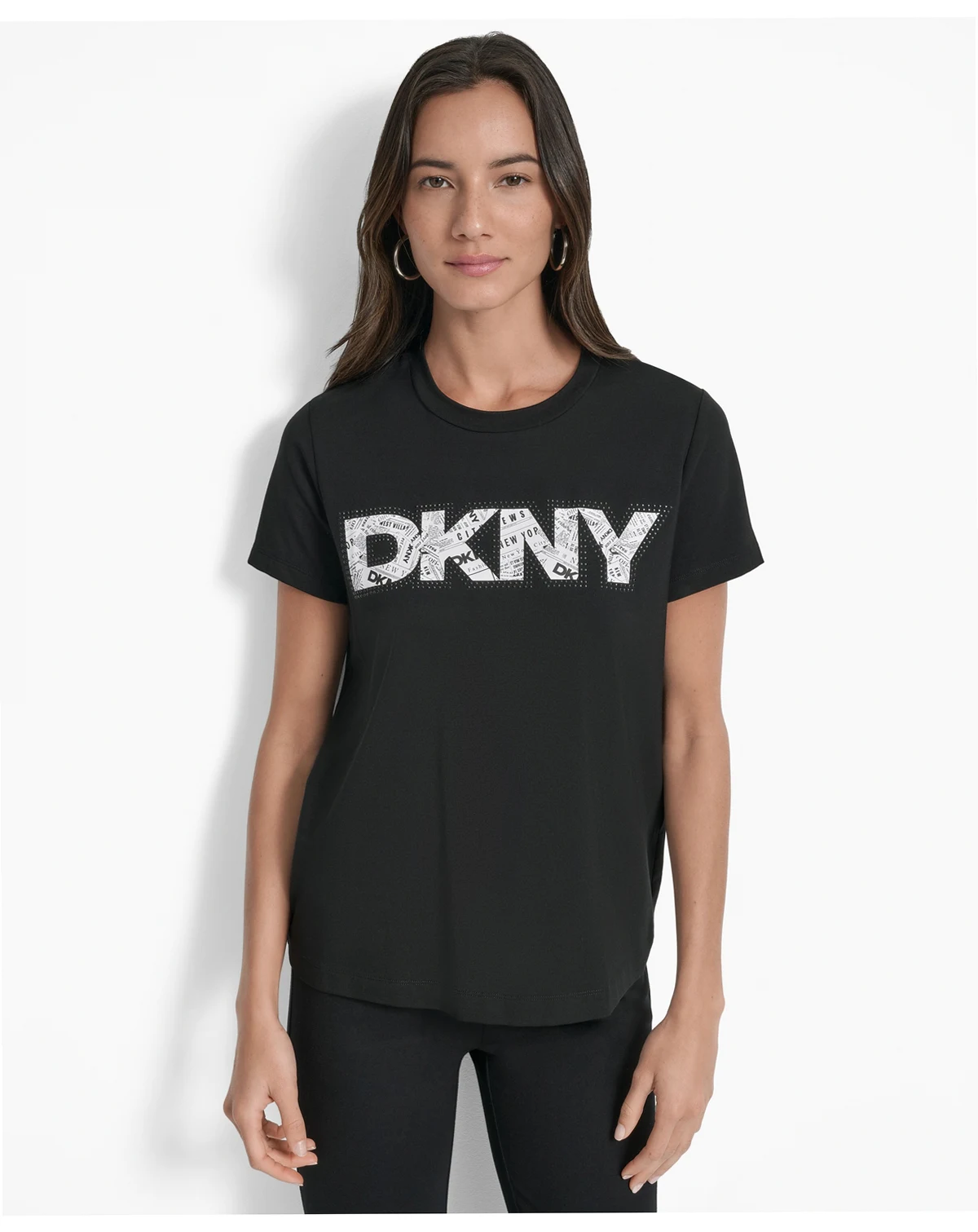 Women's Newspaper Logo Crewneck T-Shirt