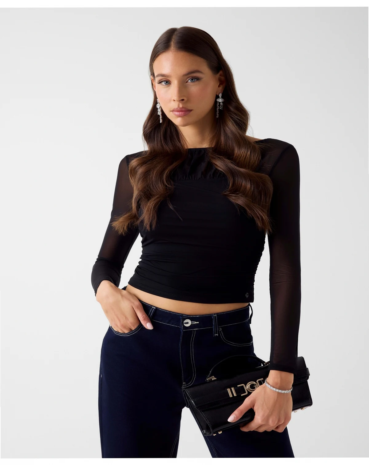 Women's Long-Sleeve Boat Neck Kadelyn Top