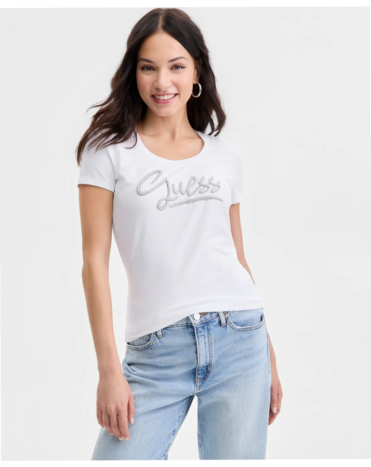 Women's Short-Sleeve Script-Logo T-Shirt
