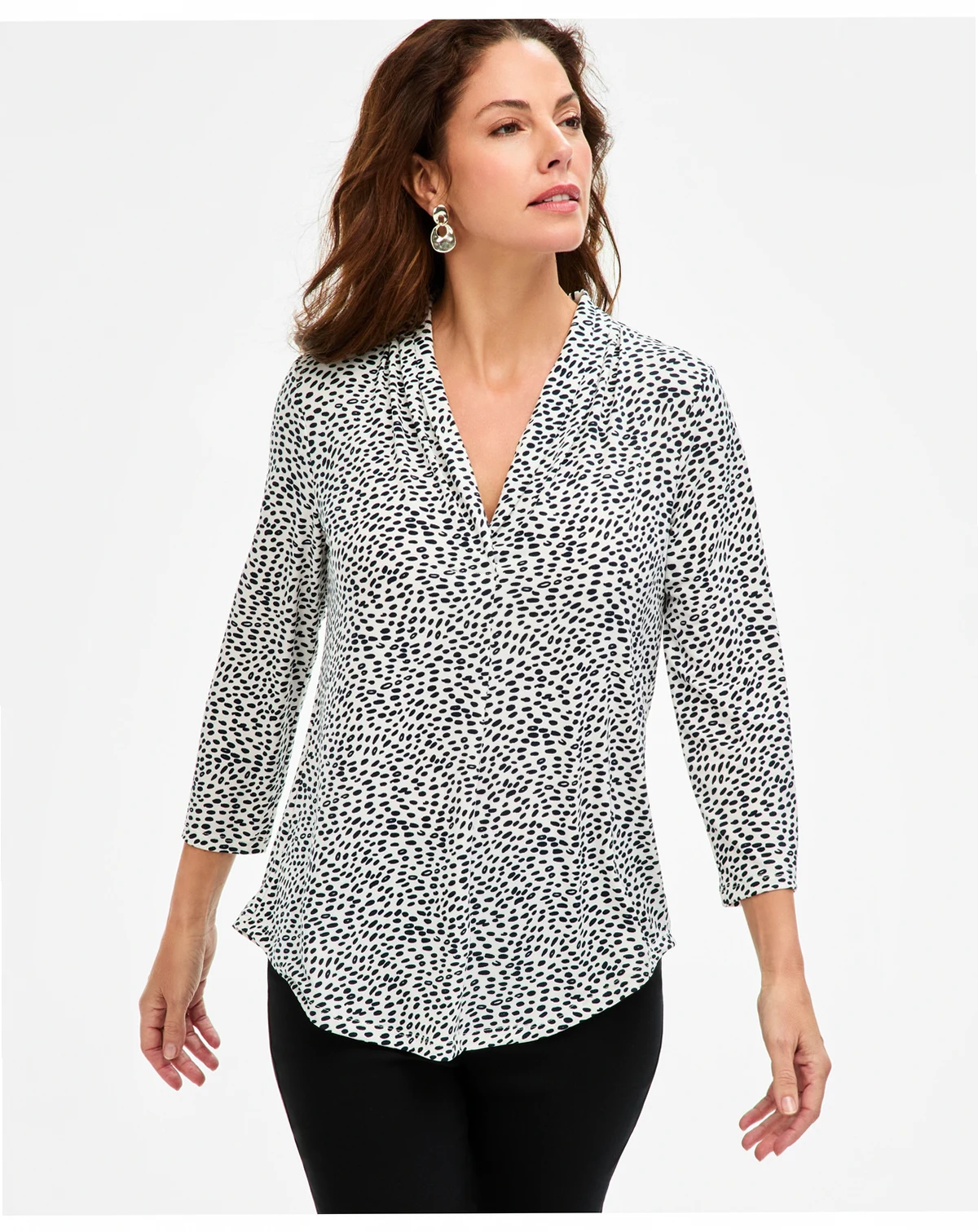Petite V-Neck Top, Macy's Exclusive