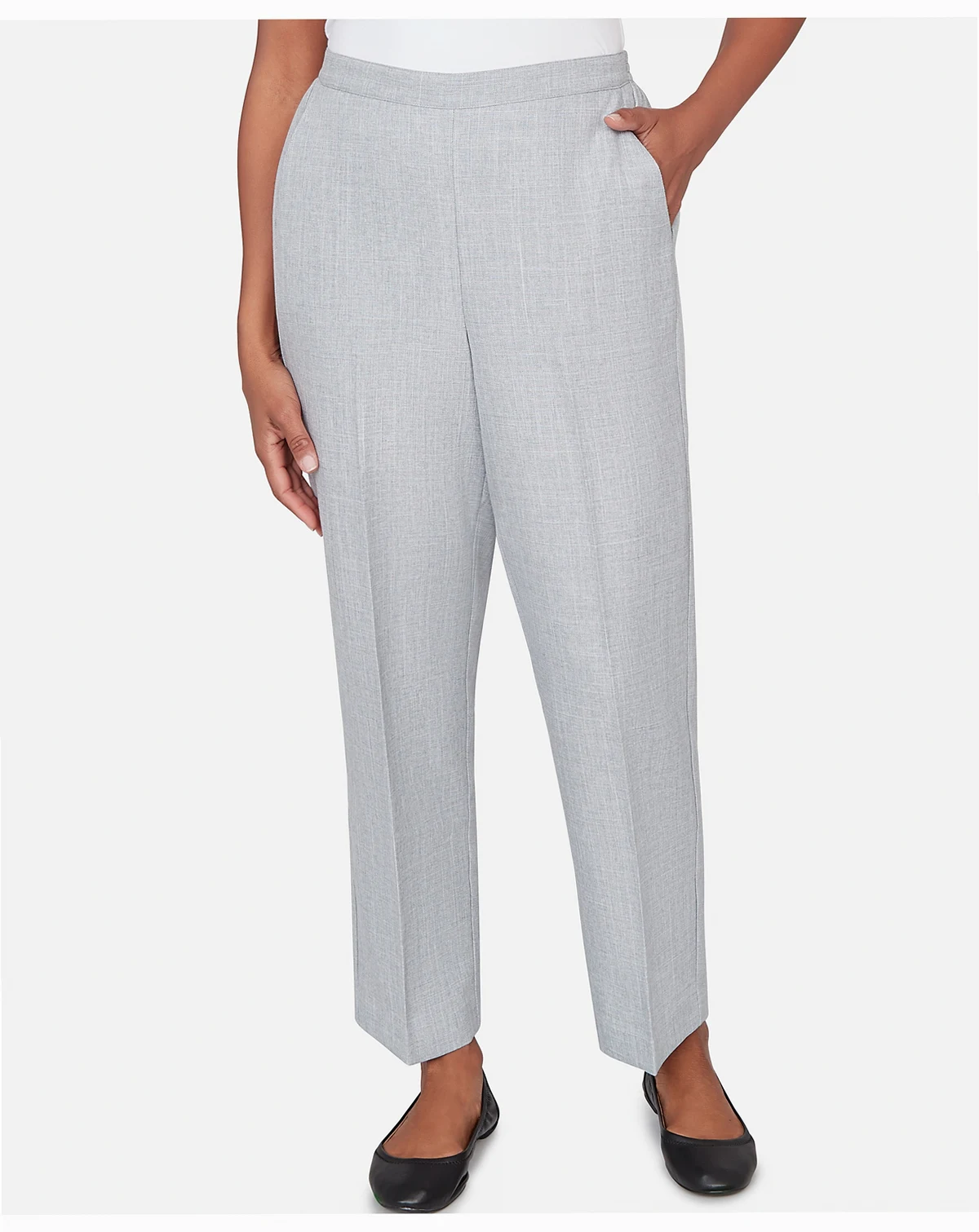 Women's  Al Fresco Tailored Flat Front Slant Pocket Pant