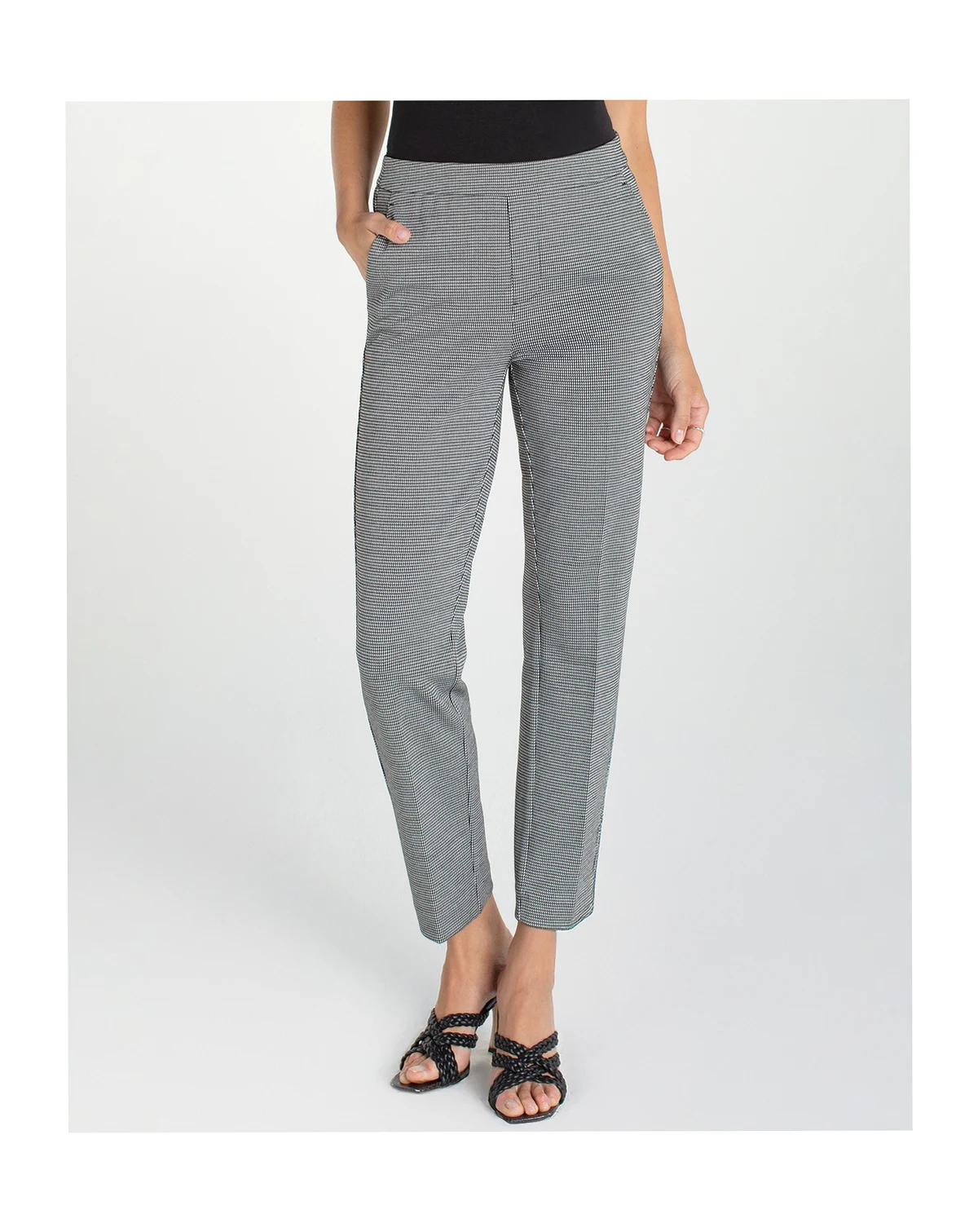Petite Kayla Pull-On Straight Leg Trousers