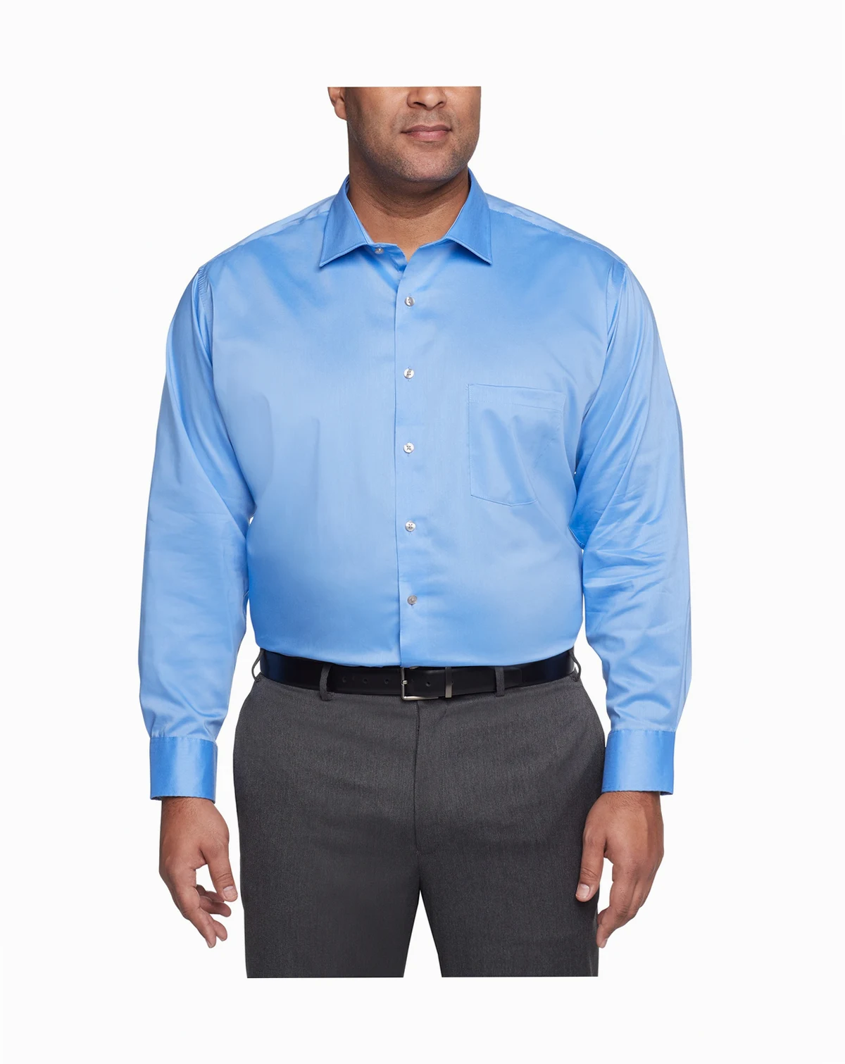 Big Men's Ultra Wrinkle Free Solid Dress Shirt