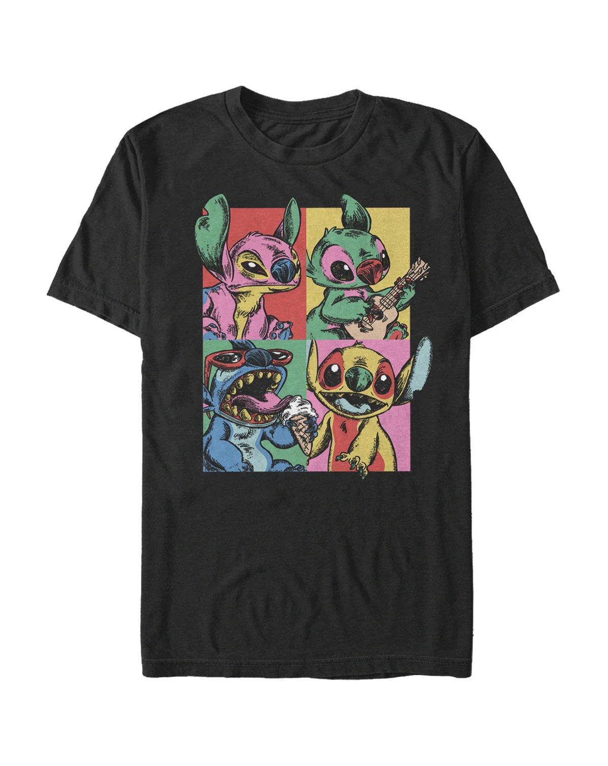 Men's Grunge Stitch Short Sleeve T-Shirt