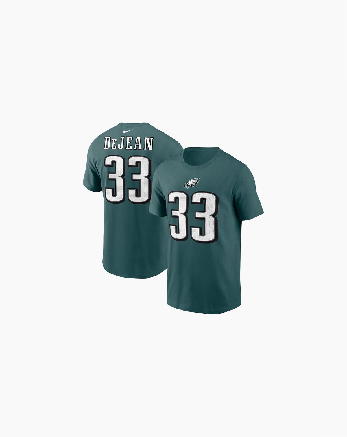 Men's Cooper DeJean Midnight Green Philadelphia Eagles Player Name Number T-Shirt