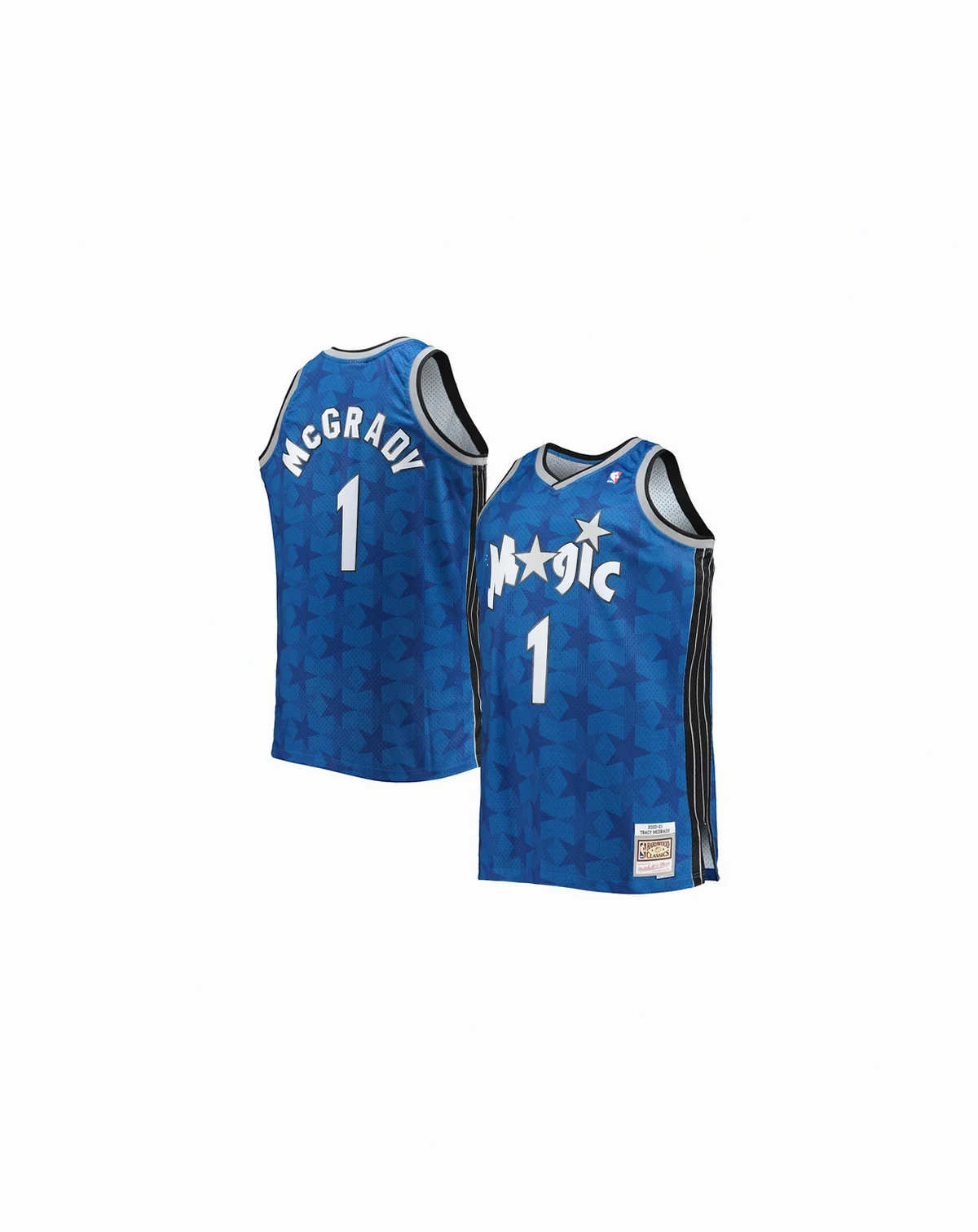 Men's Tracy McGrady Blue Orlando Magic Big and Tall 2000-01 Hardwood Classics Swingman Jersey