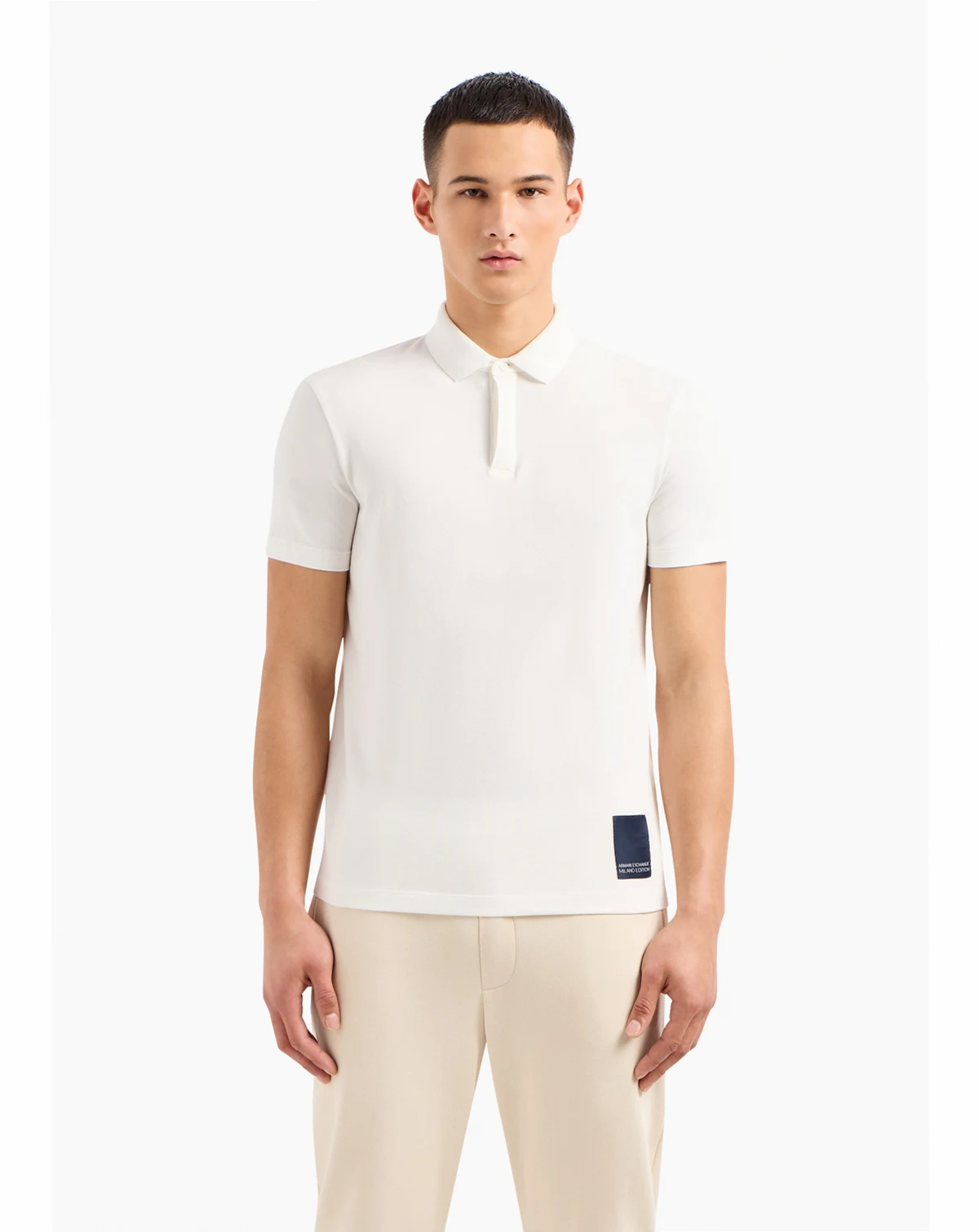 Men's Regular-Fit Limited Edition Milano Logo Patch Polo Shirt