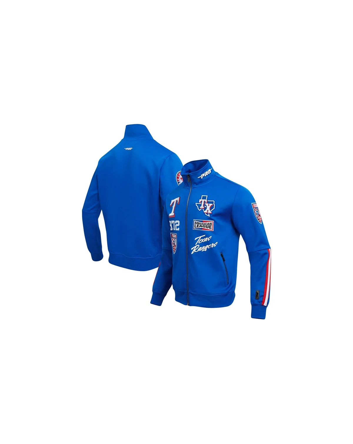 Men's Royal Texas Rangers Fast Lane Full-Zip Track Jacket
