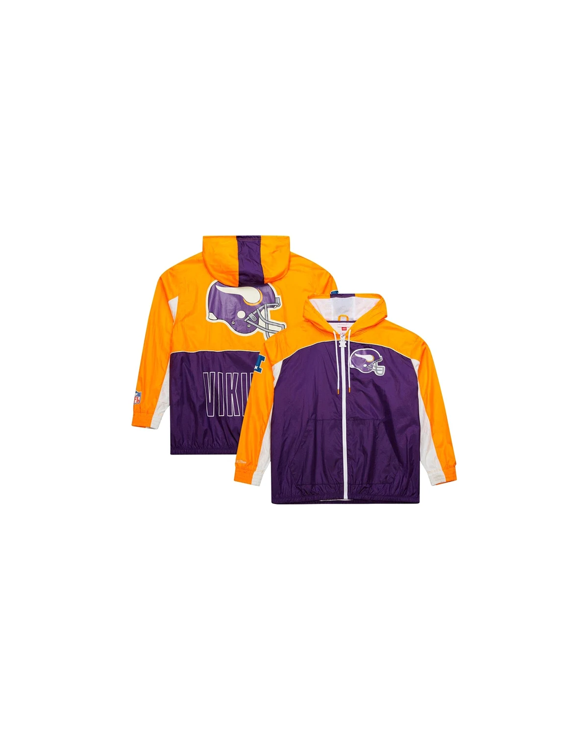 Men's White Minnesota Vikings Big Shot Premium Full-Zip Windbreaker Jacket