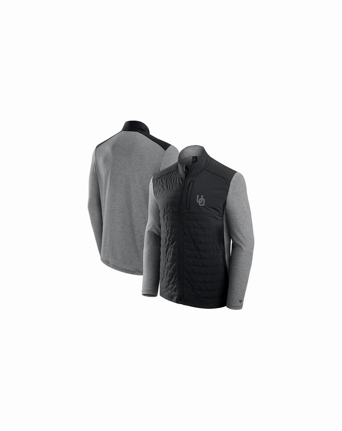Men's Black Oregon Ducks Tonal Primary Logo Full-Zip Jacket