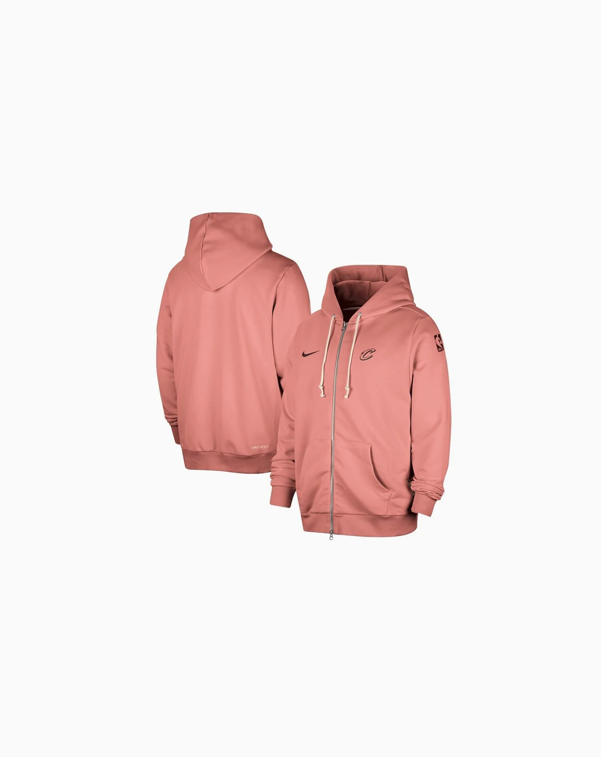 Men's Red Cleveland Cavaliers Authentic Standard Issue Full-Zip Hoodie Jacket