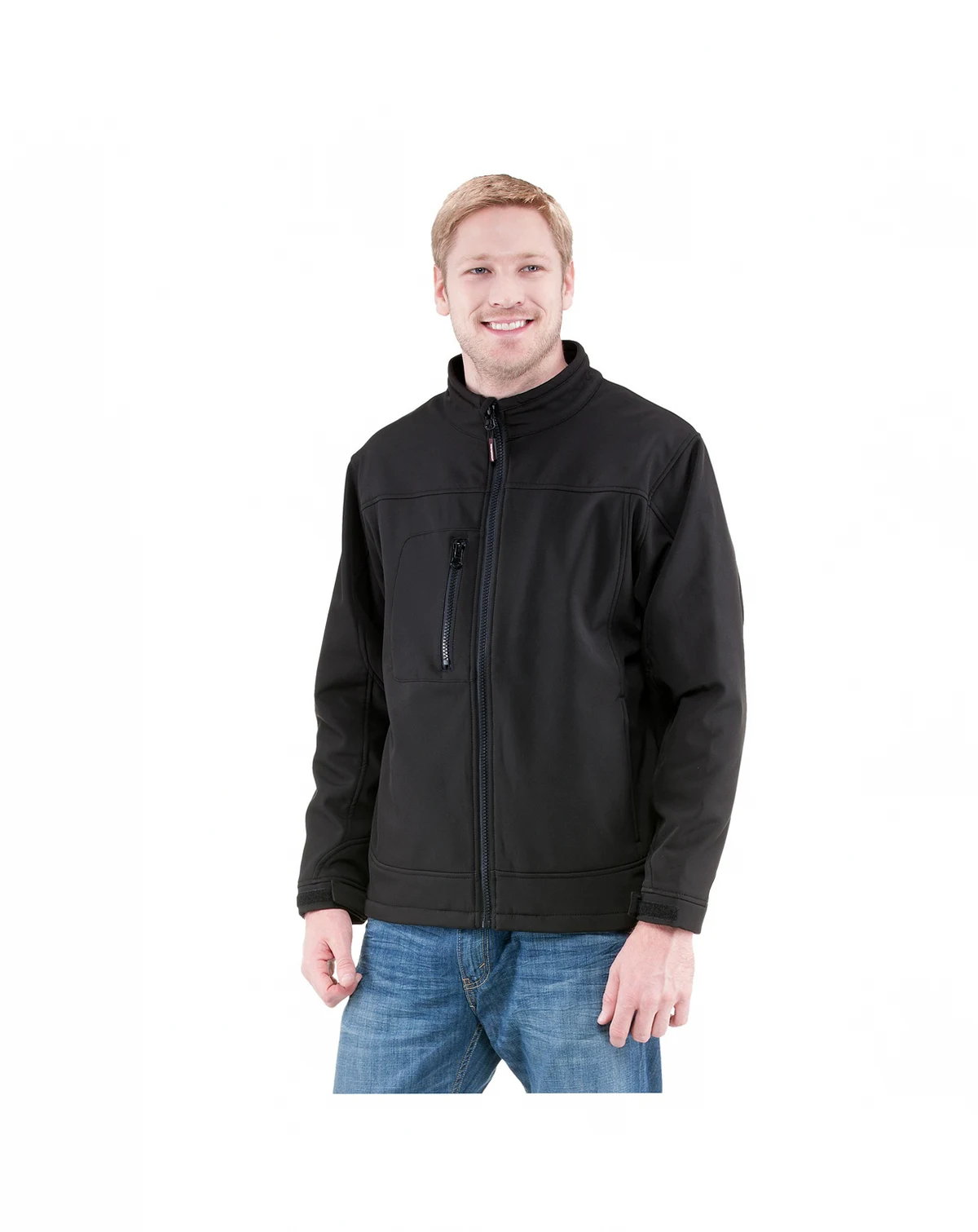 Men's Warm Insulated Softshell Jacket with Soft Micro-Fleece Lining