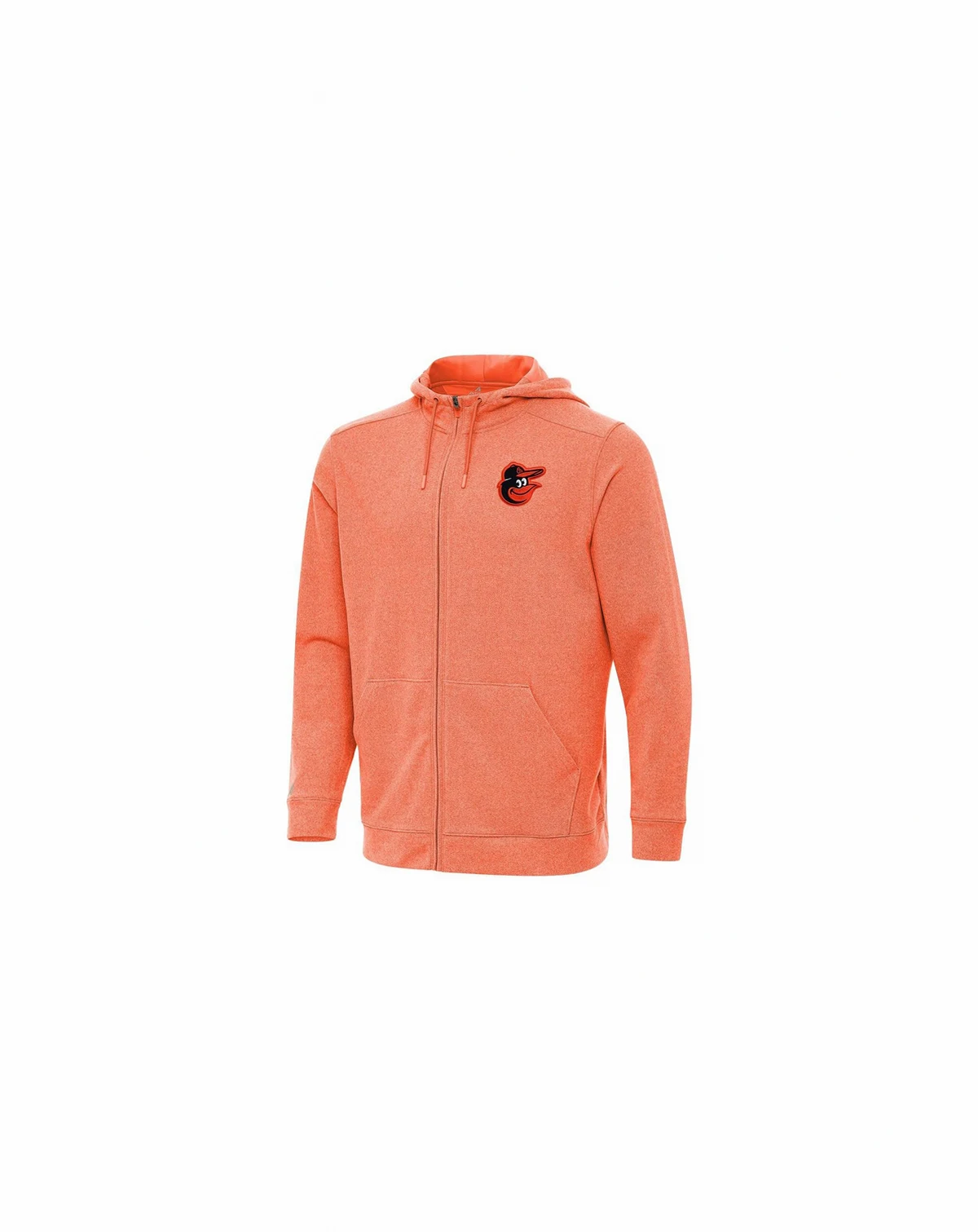 Men's Heather Orange Baltimore Orioles Effortless Full-Zip Hooded Jacket
