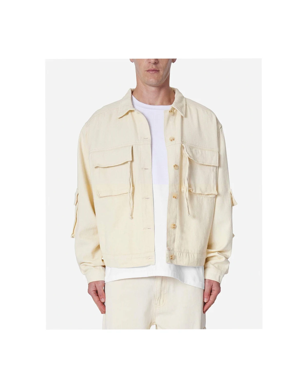 Men's Brushed Twill Cargo Jacket.