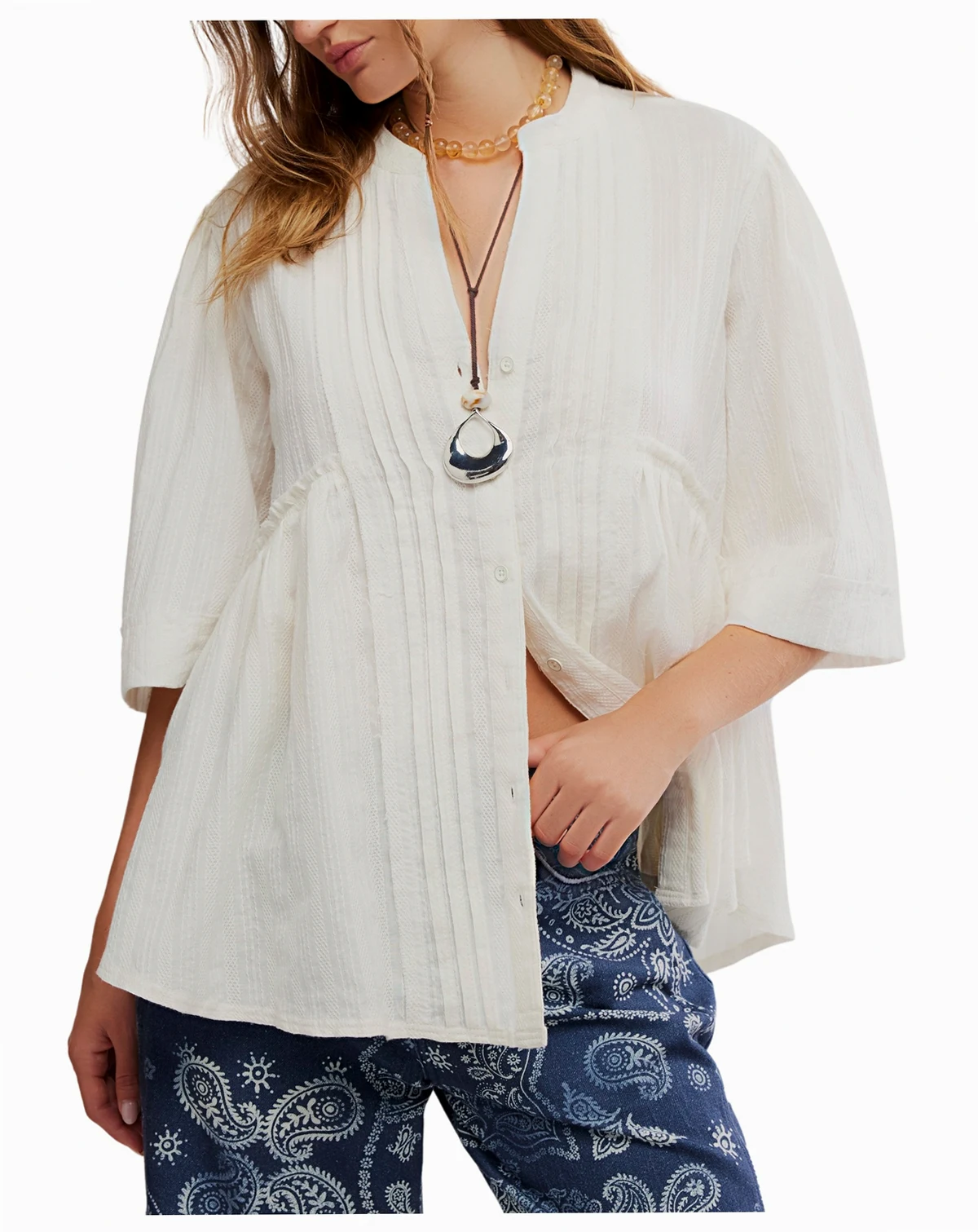 Women's Willow Collarless Top