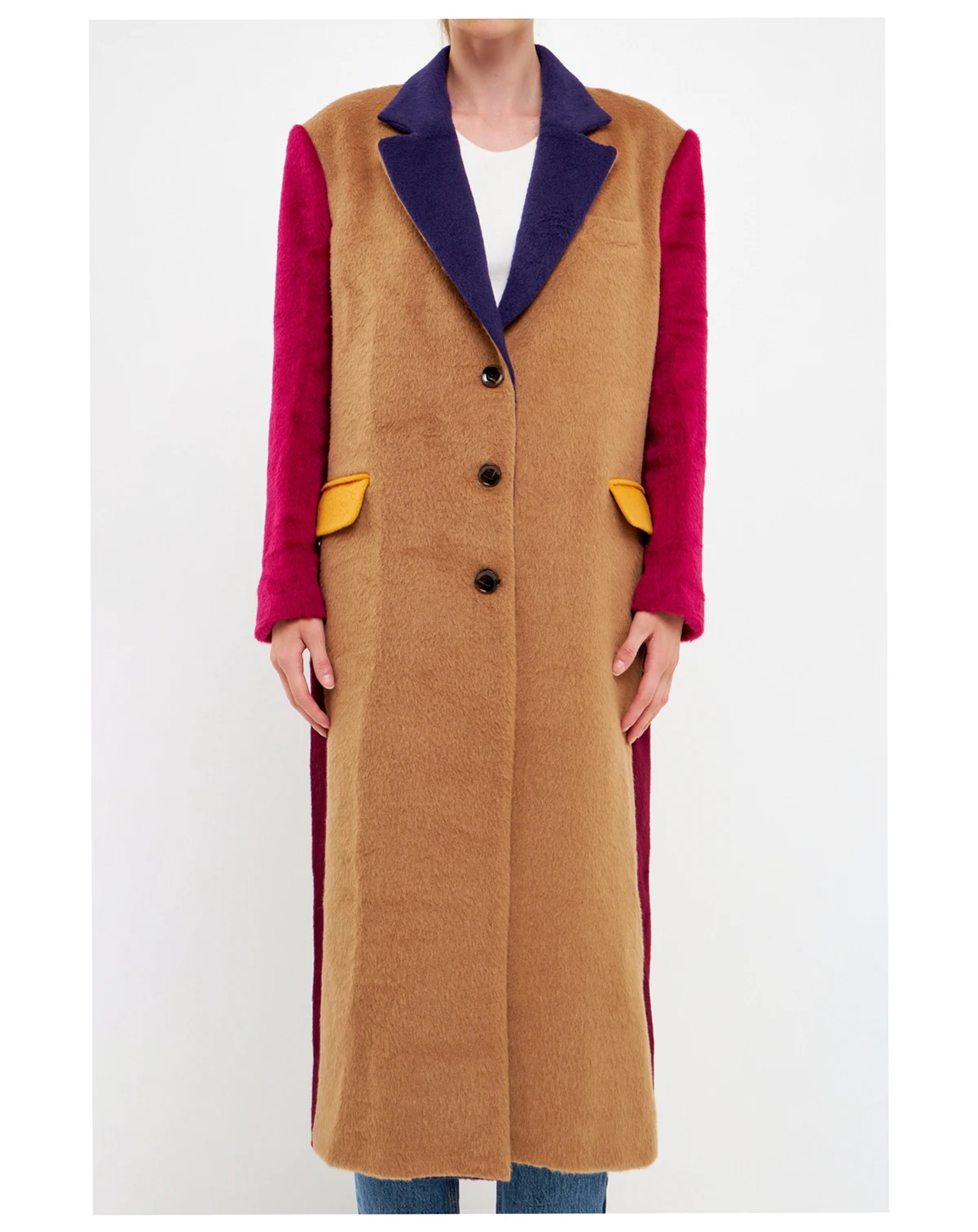 Women's Over Colorblock Coat