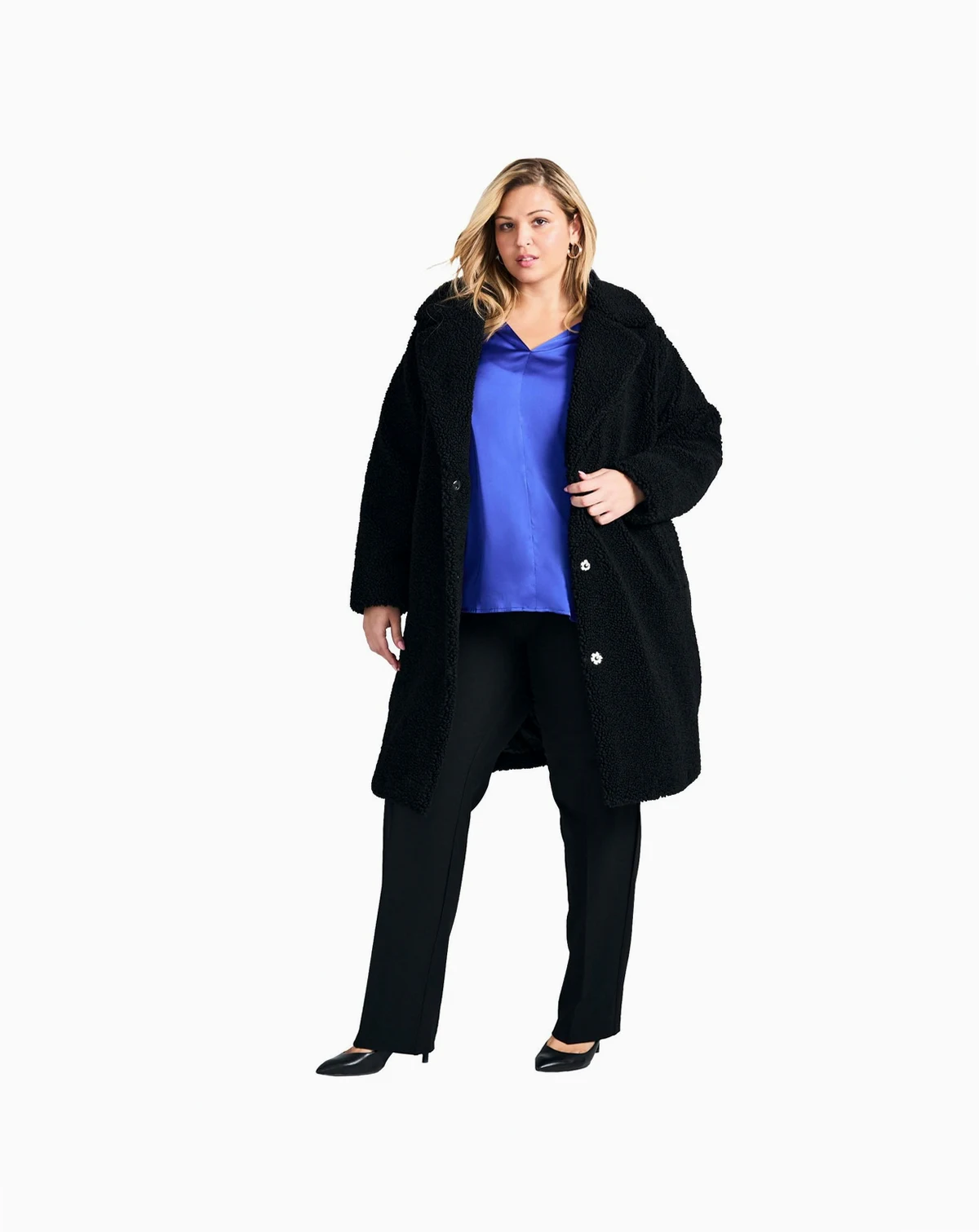 Women's Teddy Longline Coat