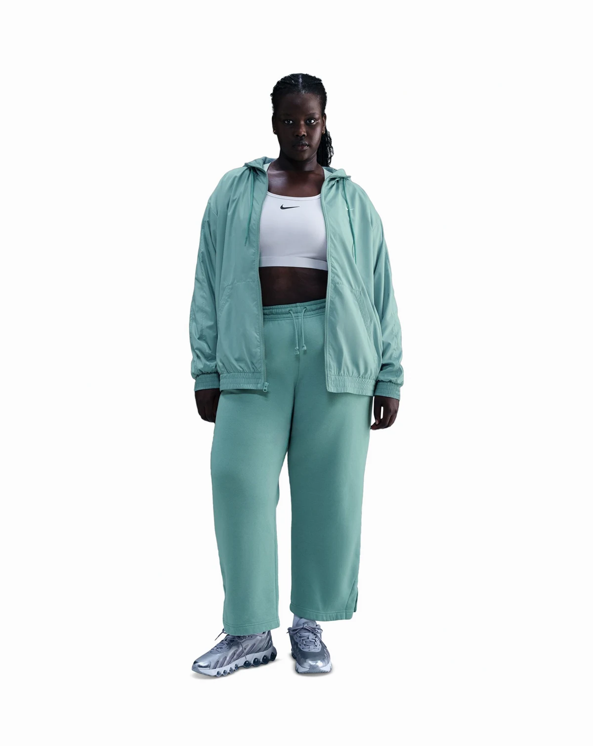 Plus Size Hooded Jacket