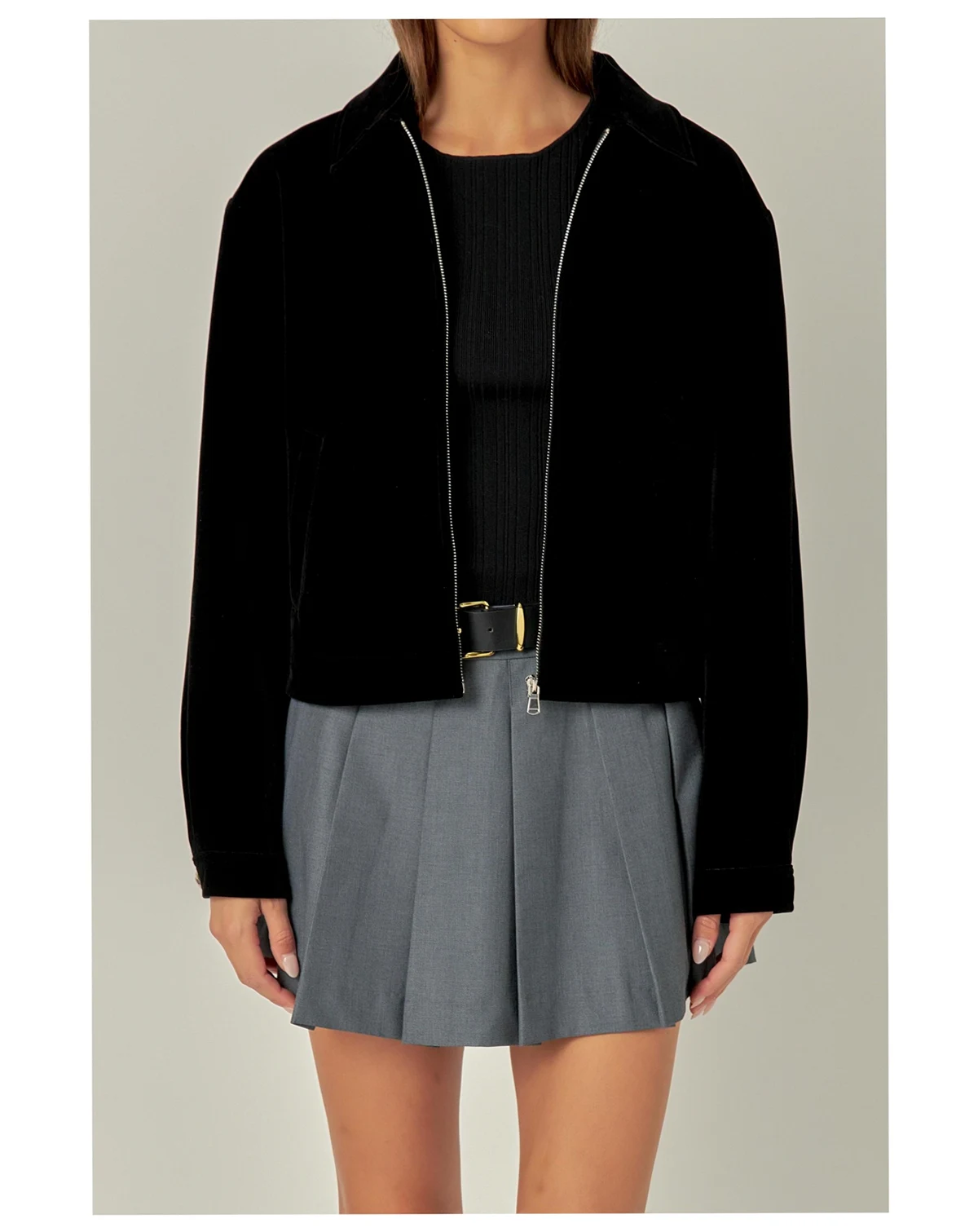 Women's Velvet Bomber Jacket