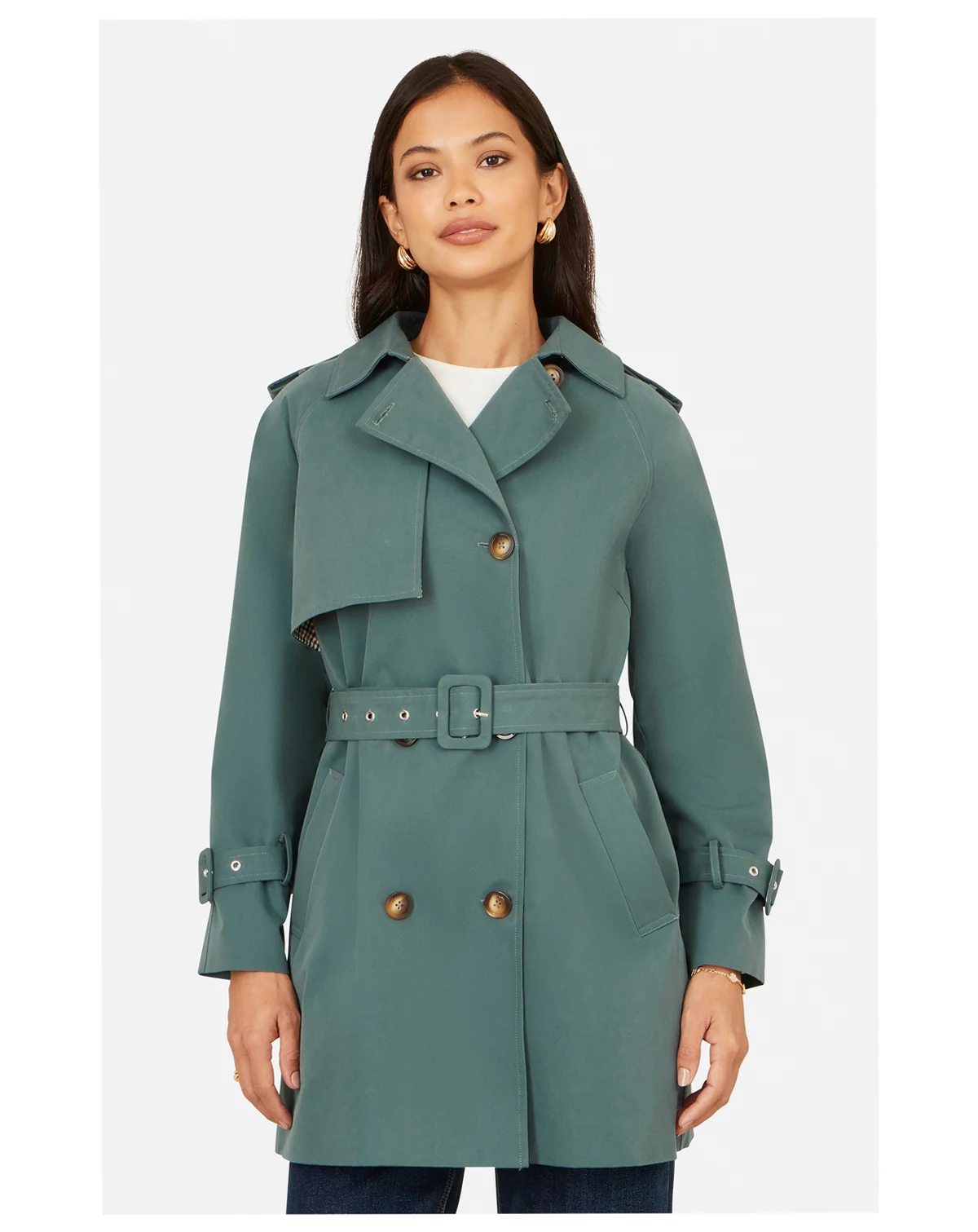 Women's Belted Trench Coat