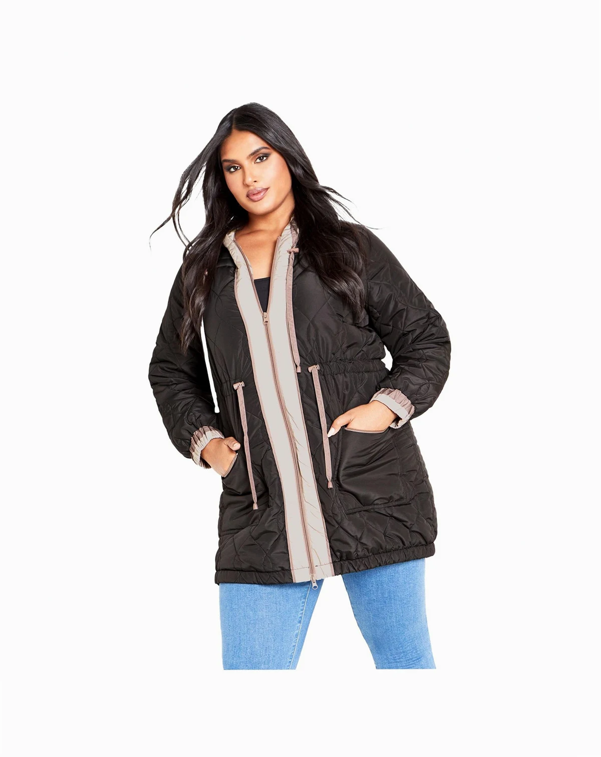 Women's Clio Quilt Padded Hooded Neck Coat