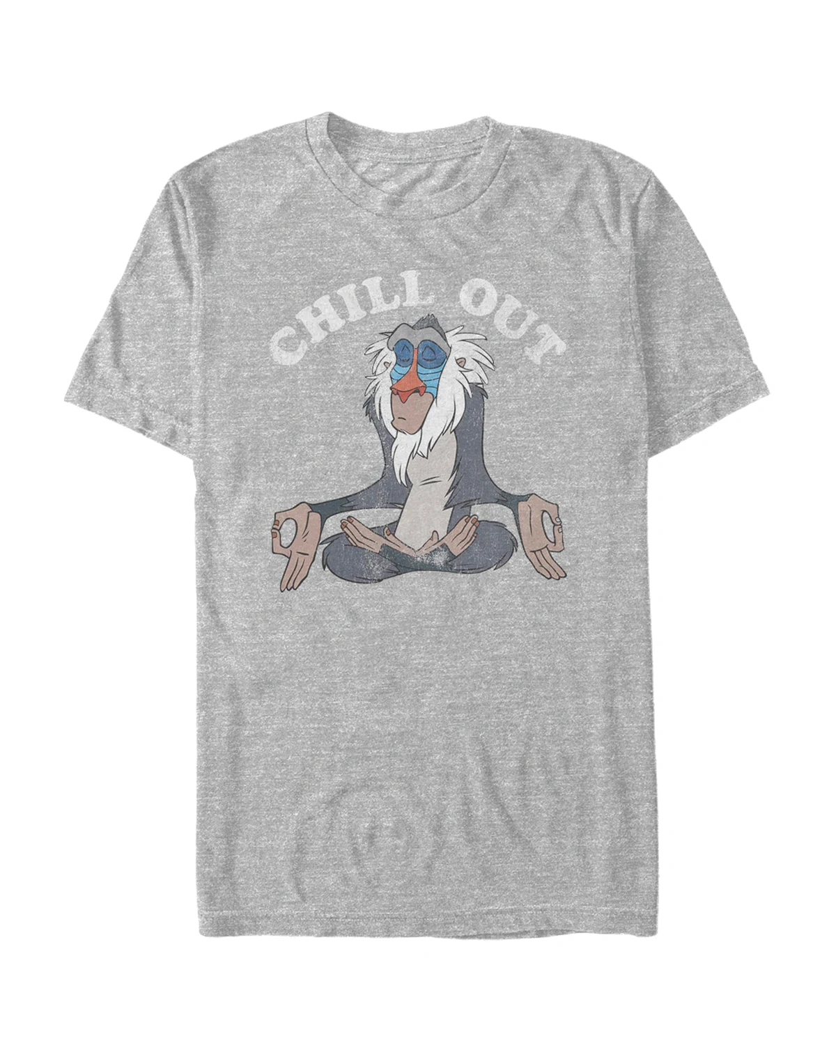 Men's Disney Lion King Rafiki Chill Out Meditation Short Sleeve T-shirt