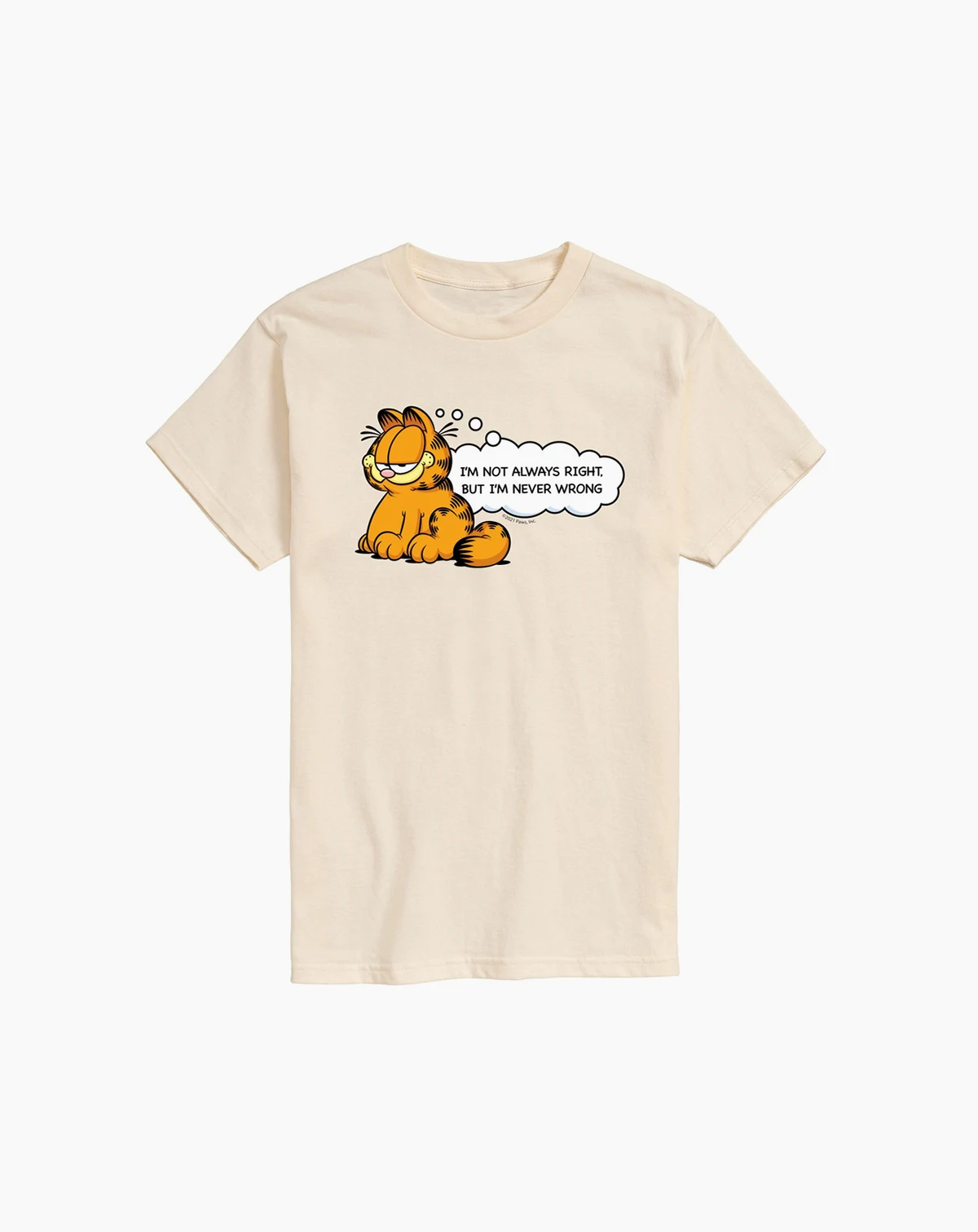 Men's Garfield Always Right Short Sleeve T-Shirt