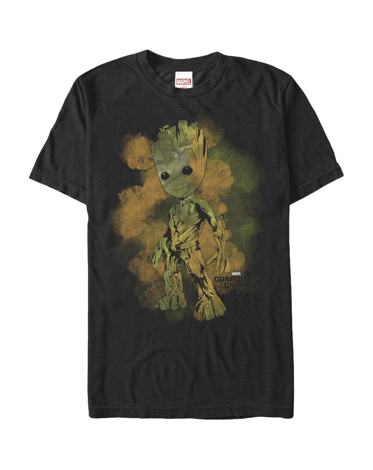Men's Watercolor Groot Short Sleeve Crew T-shirt