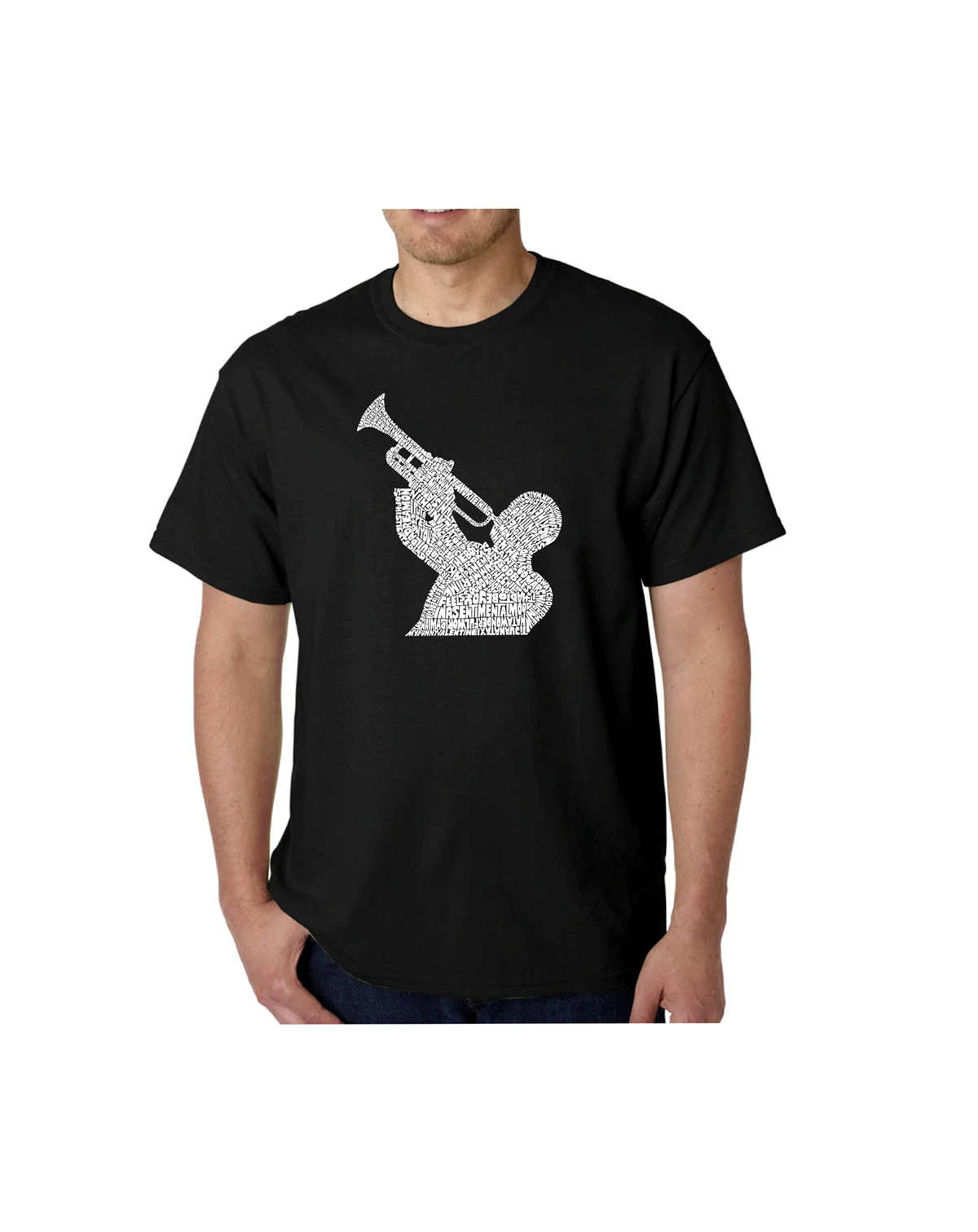 Mens Word Art T-Shirt - All Time Jazz Songs