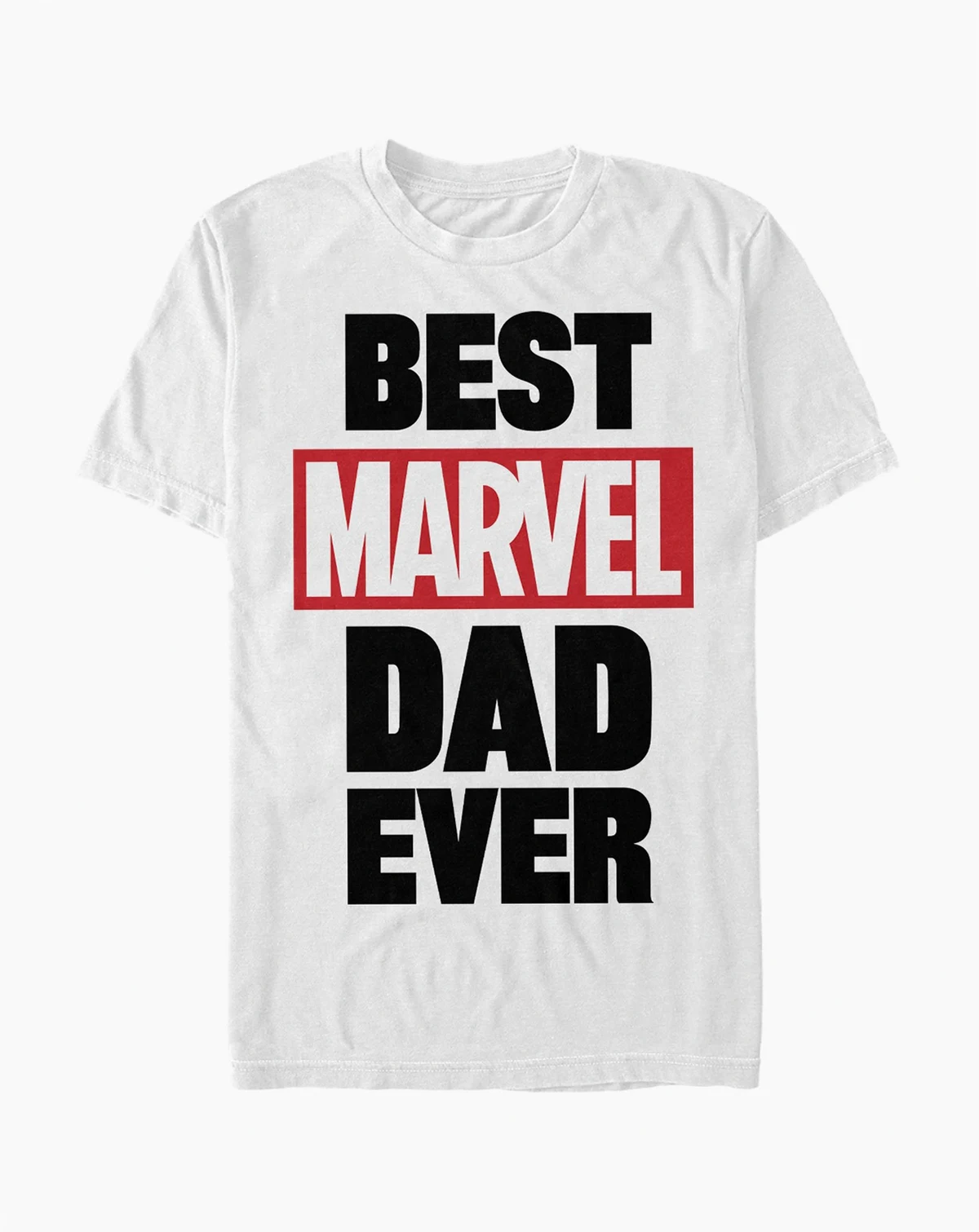Men's Best Marvel Dad Short Sleeve Crew T-shirt