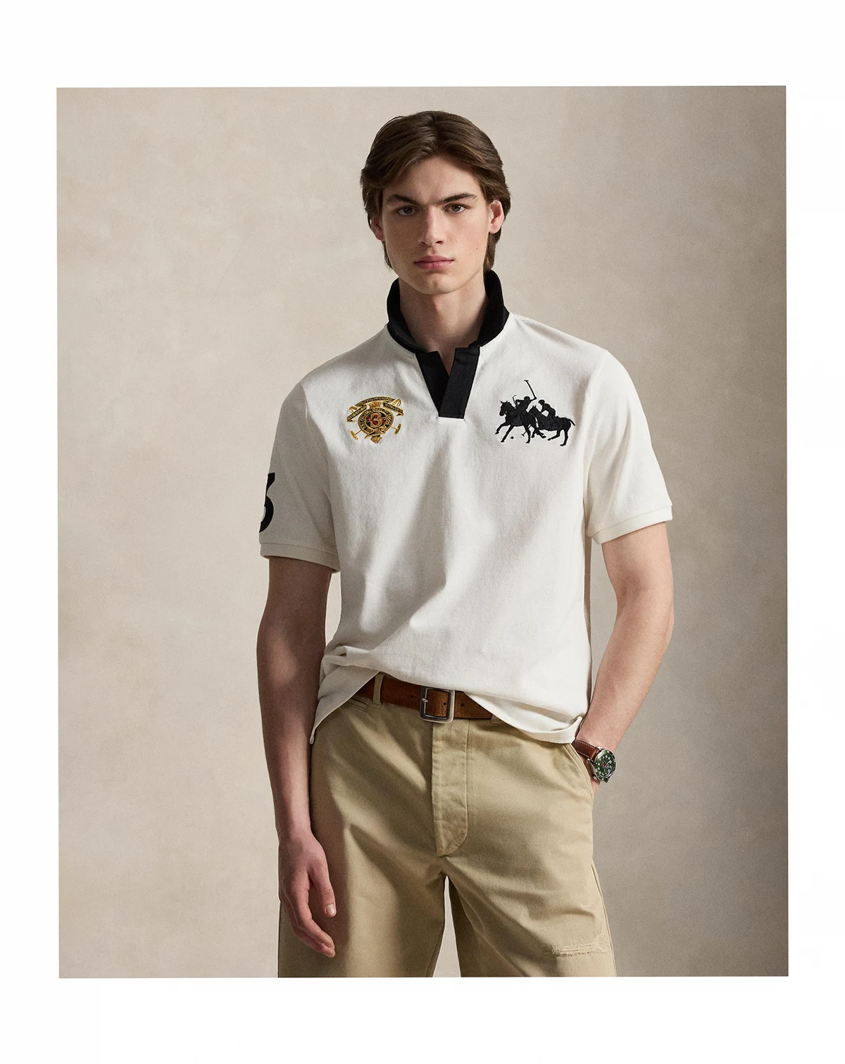 Men's Classic-Fit Crest Jersey Polo Shirt