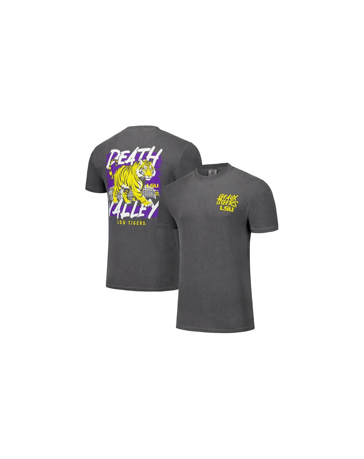 Men's and Women's Black LSU Tigers Hyper Local Large Mascot Stadium T-Shirt