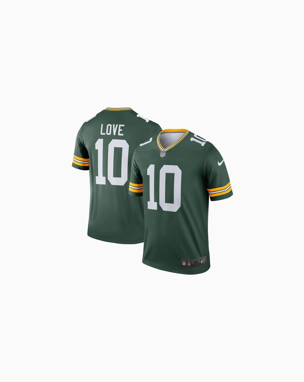 Men's Jordan Love Green Green Bay Packers Legend Player Performance Jersey