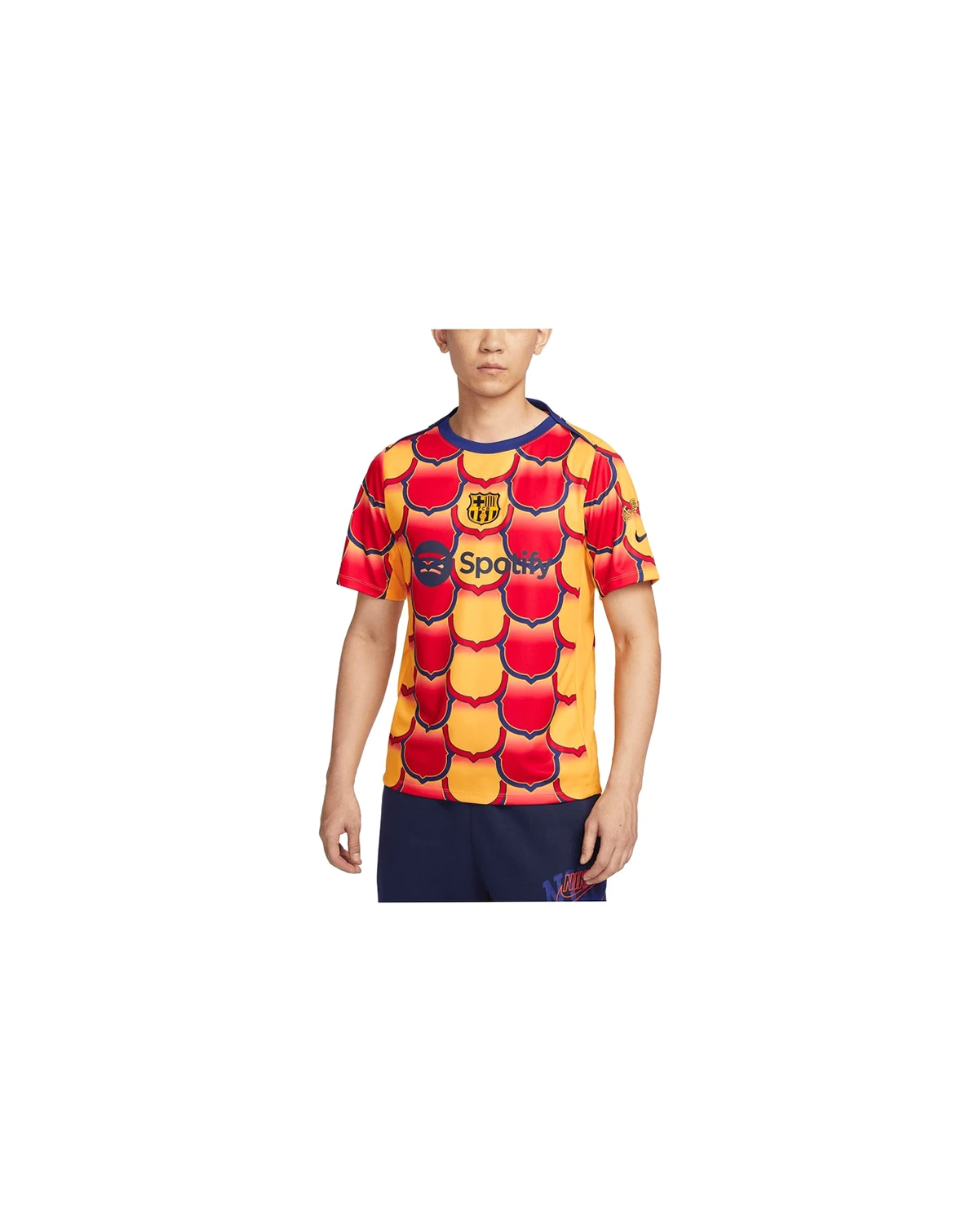 Men's Gold Barcelona 2023/24 Academy Pro Pre-Match Top