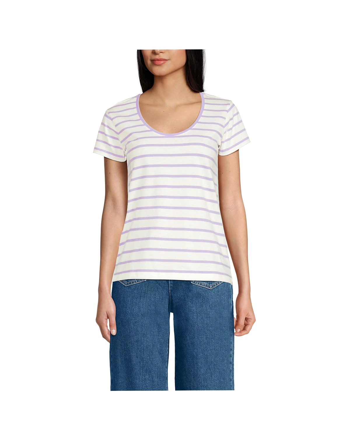 Women's Supima Cotton Short Sleeve Scoop Neck Tee