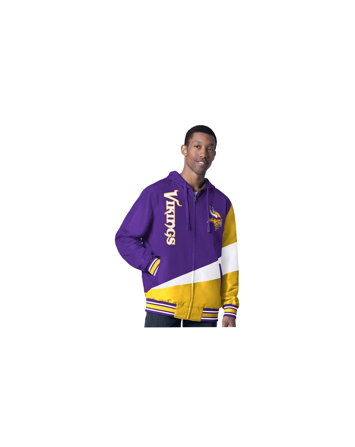Men's Purple/Charcoal Minnesota Vikings Dual Threat Reversable Full-Zip Jacket