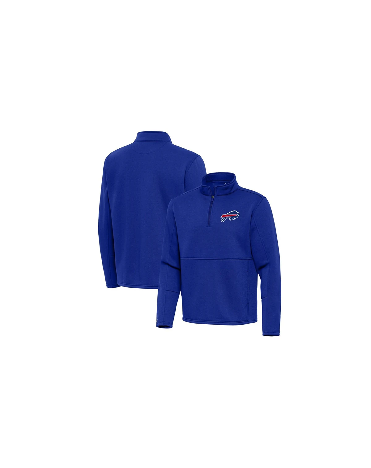 Men's Royal Buffalo Bills Twist Quarter-Zip Pullover Jacket