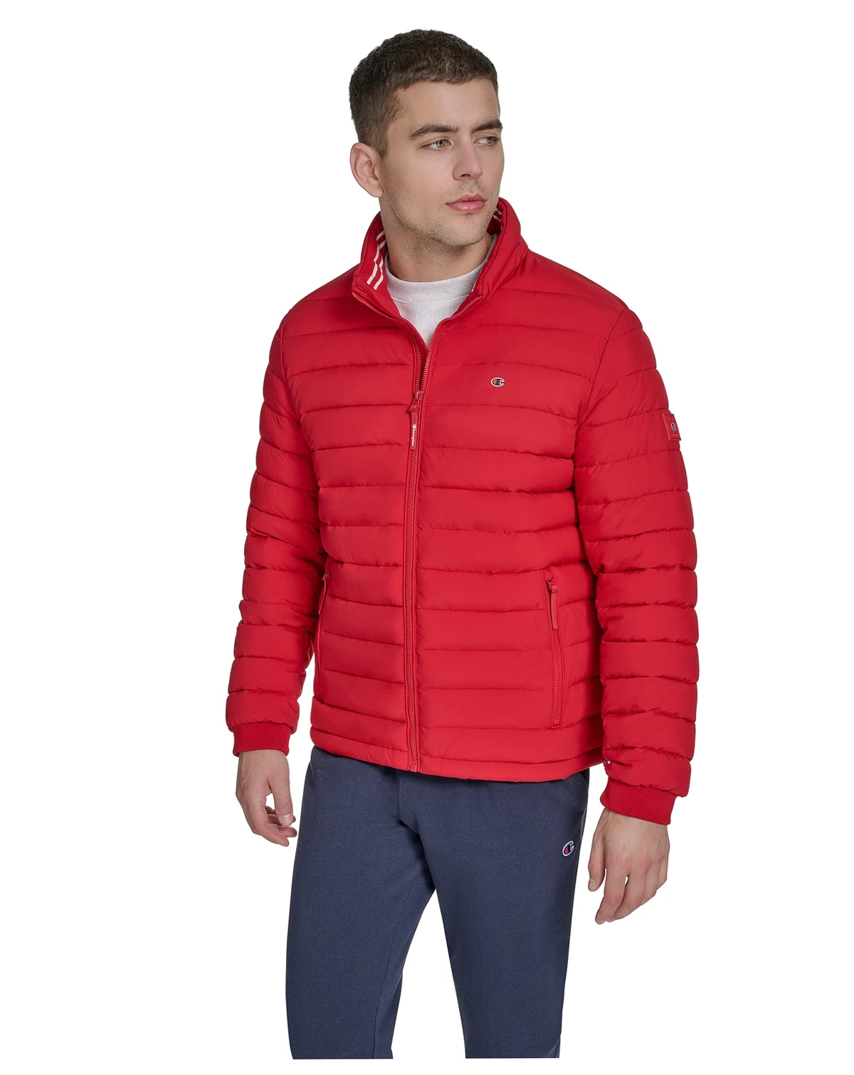 Men's Quilted Long-Sleeve Jacket