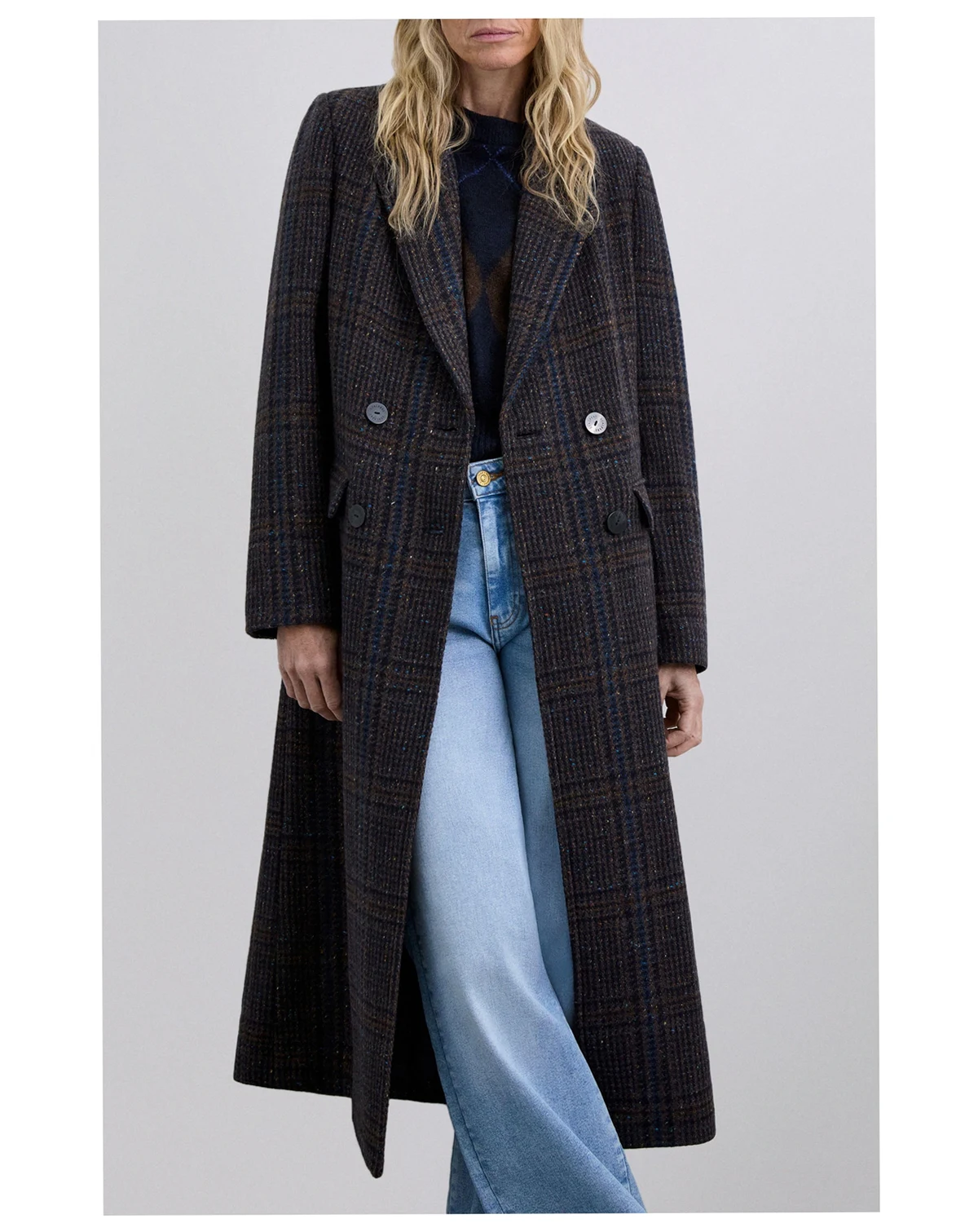 Women's check Coat