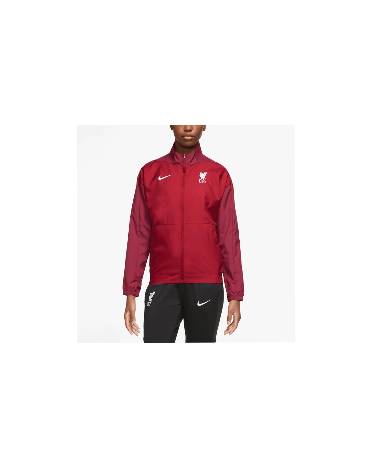Women's Red Liverpool Anthem Raglan Performance Full-Zip Jacket